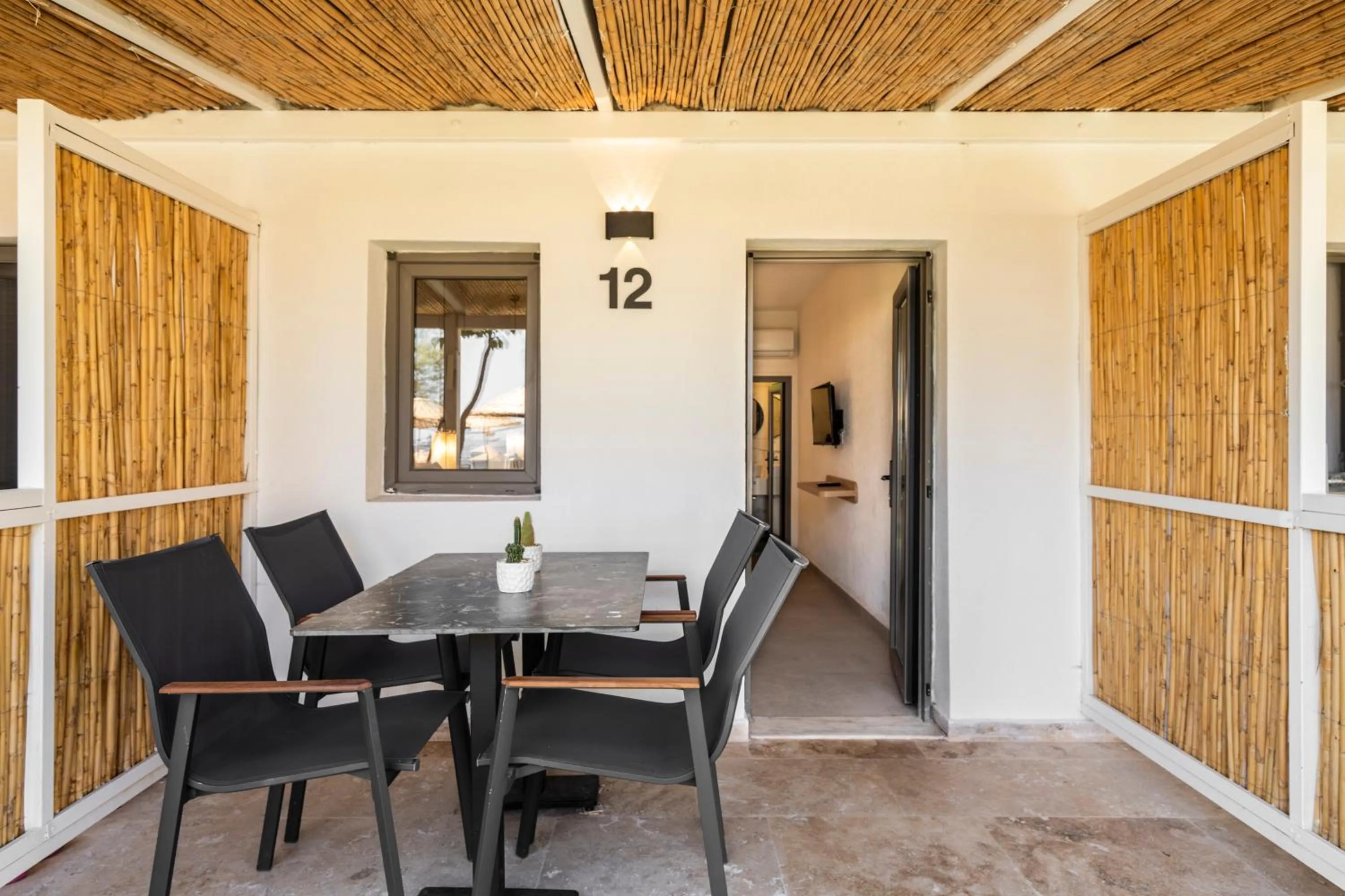 Patio in Daphnis Hotel