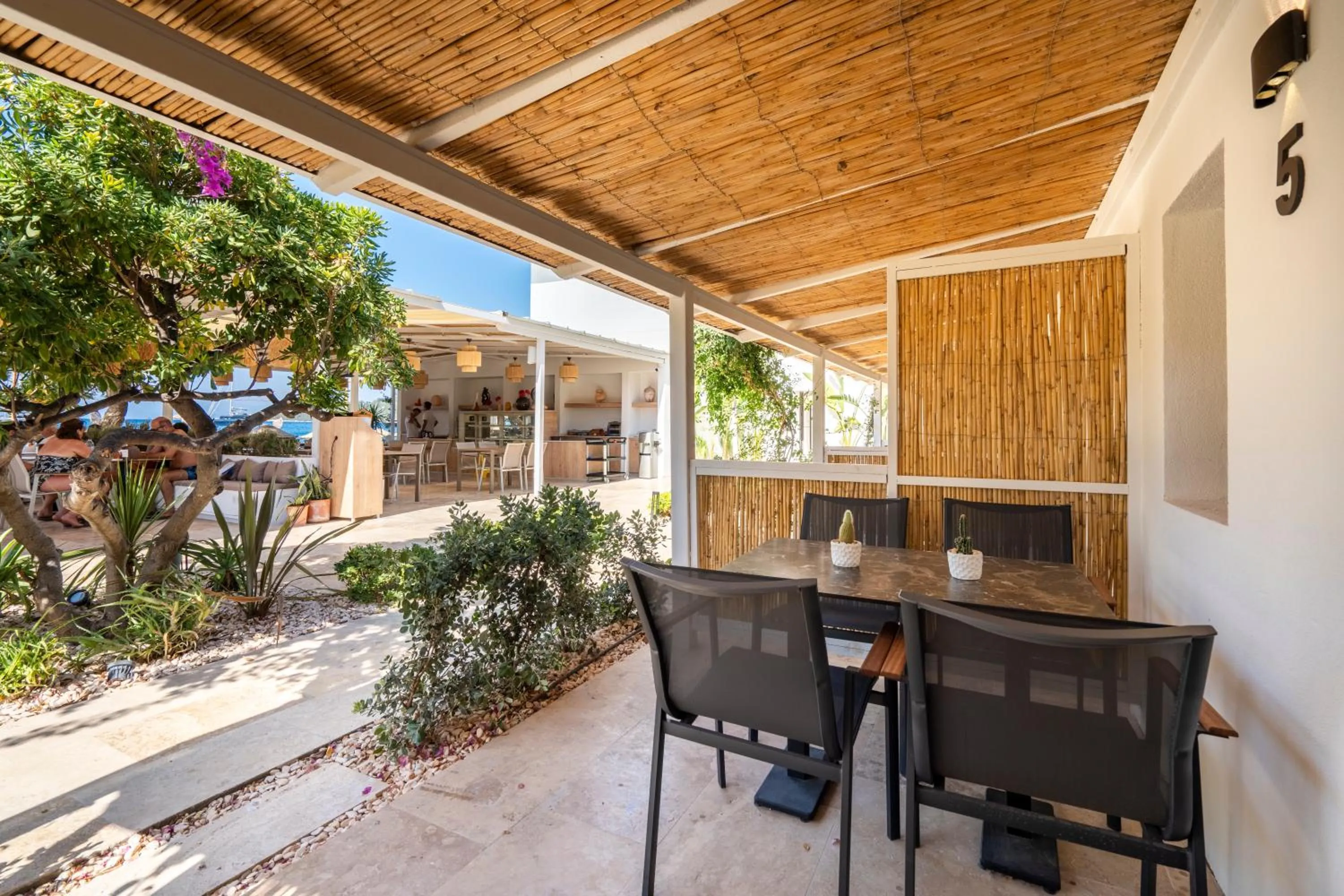 Patio in Daphnis Hotel