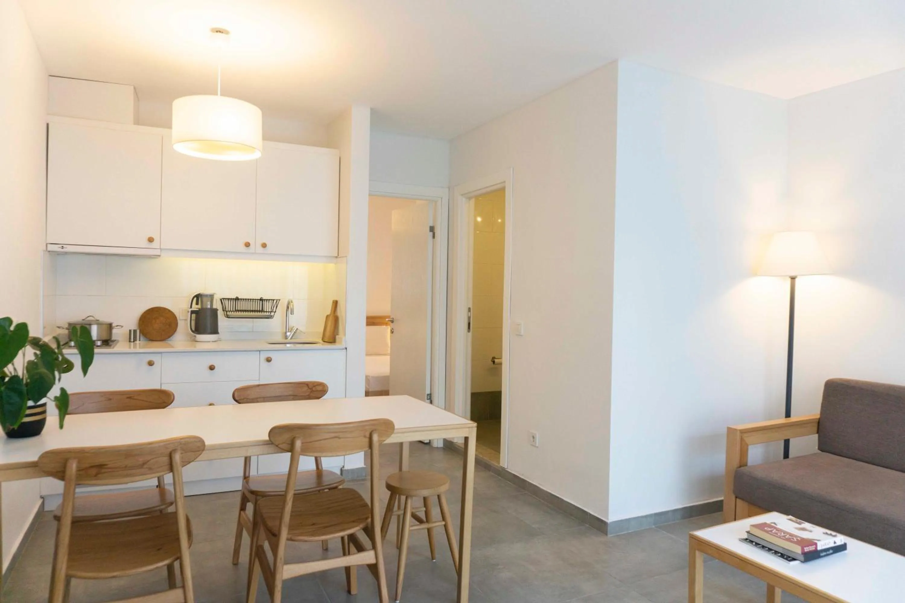 Kitchen or kitchenette in Daphnis Hotel