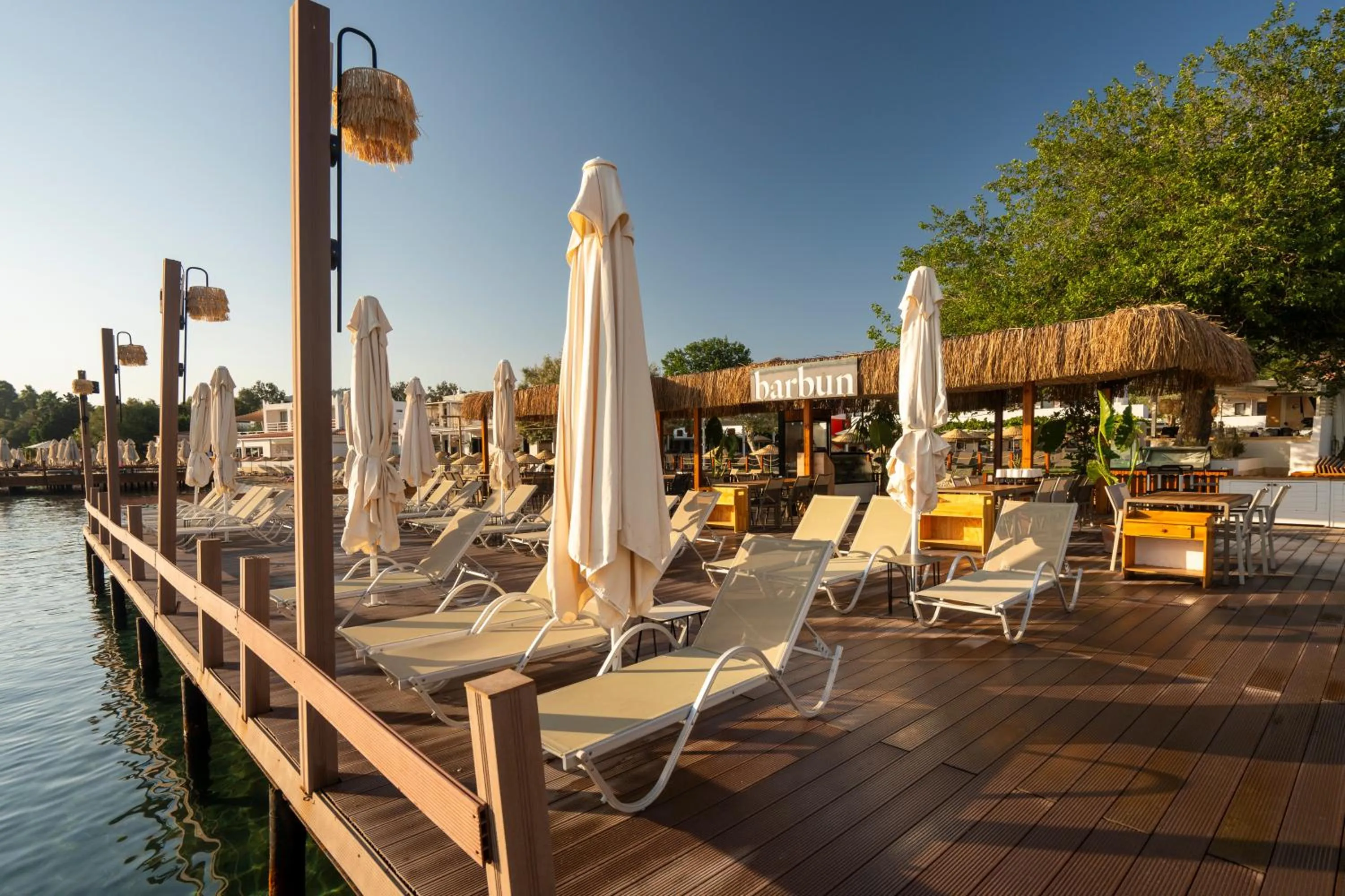 sunbed in Daphnis Hotel