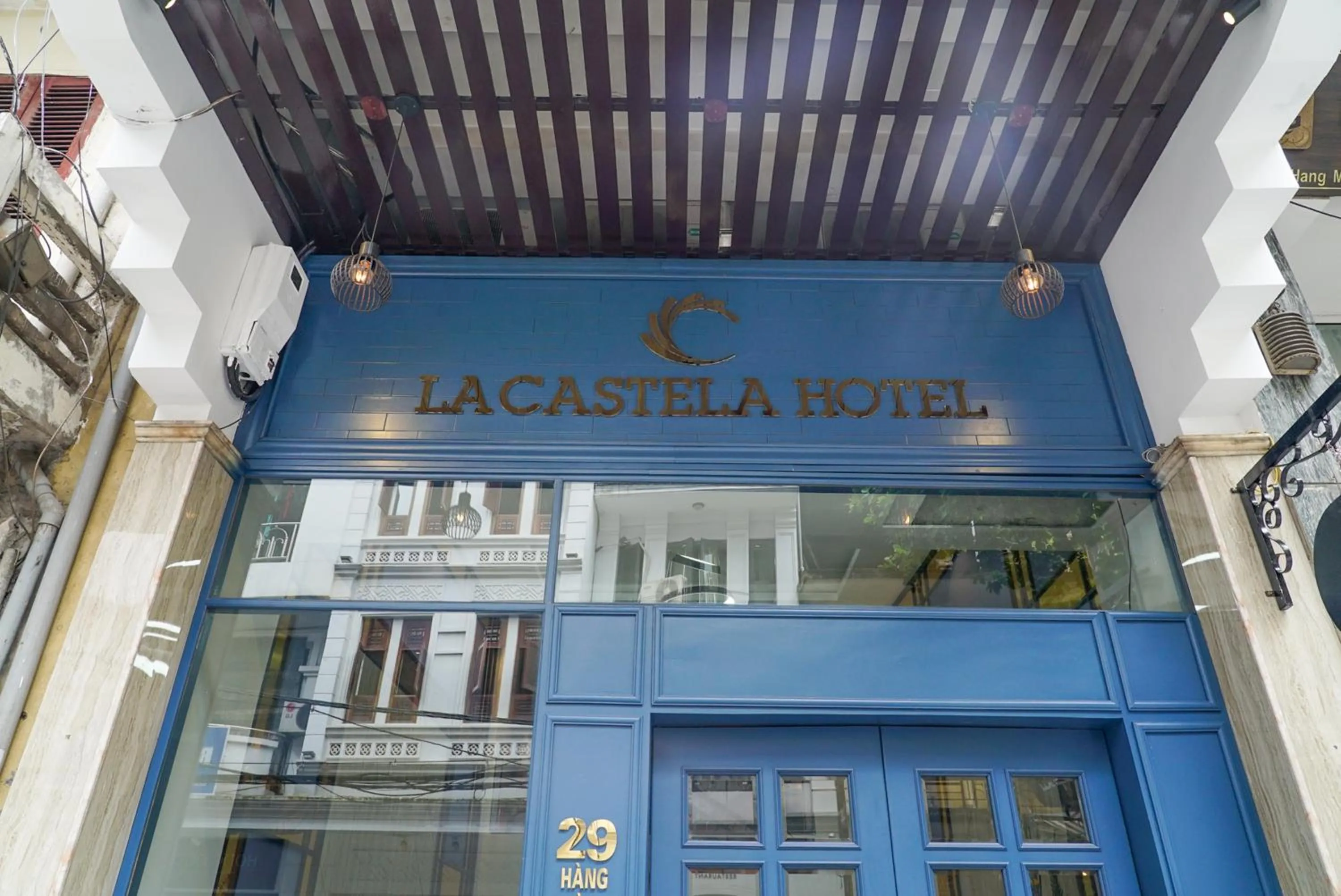 Facade/entrance in Hanoi La Castela Hotel