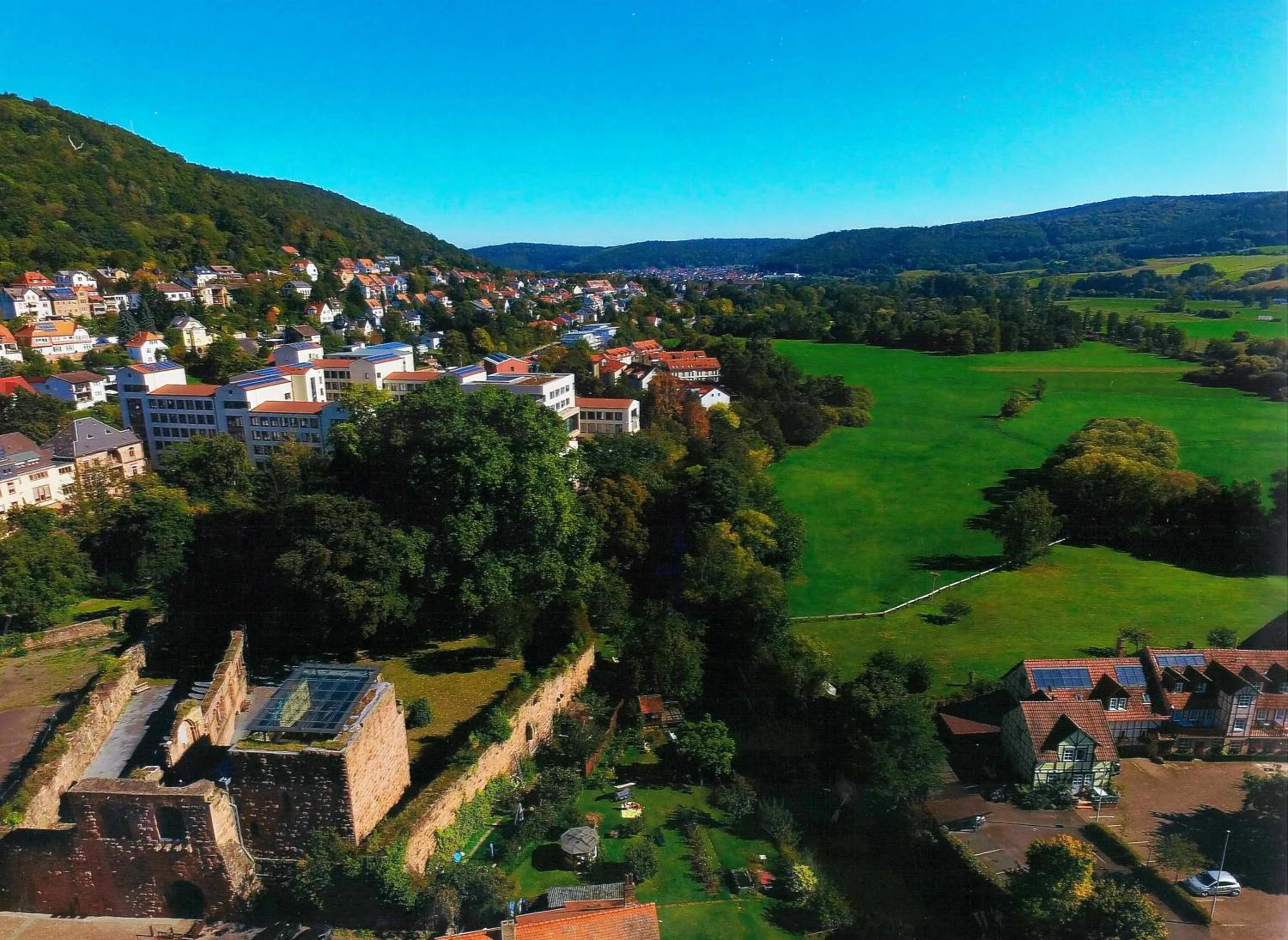 Bird's eye view in Hotel Burg-Mühle