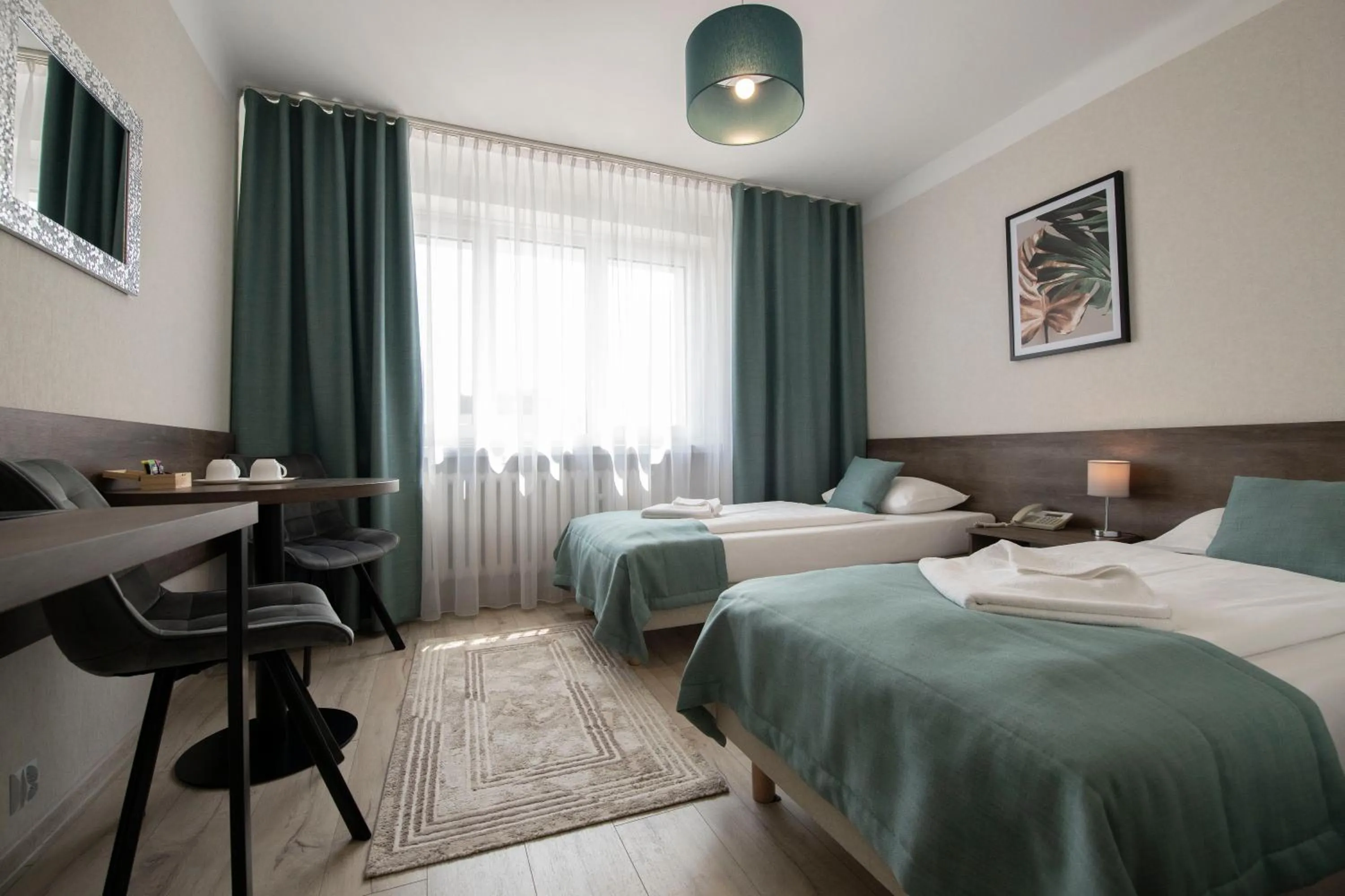 Seating area, Bed in Hotel Polonia