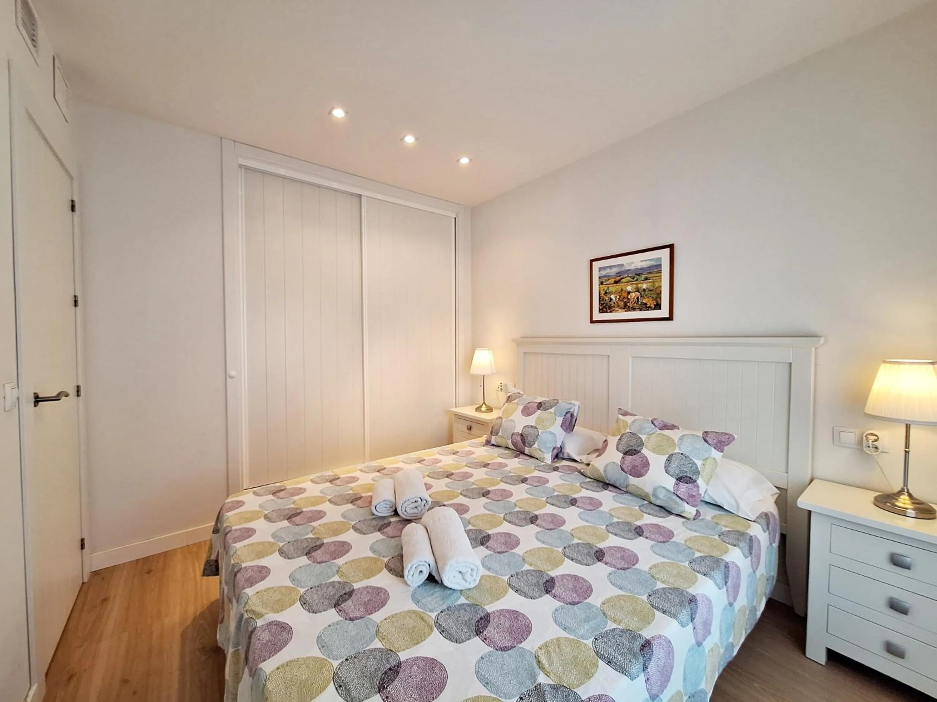 Bedroom, Bed in Apartamentos Alborada III