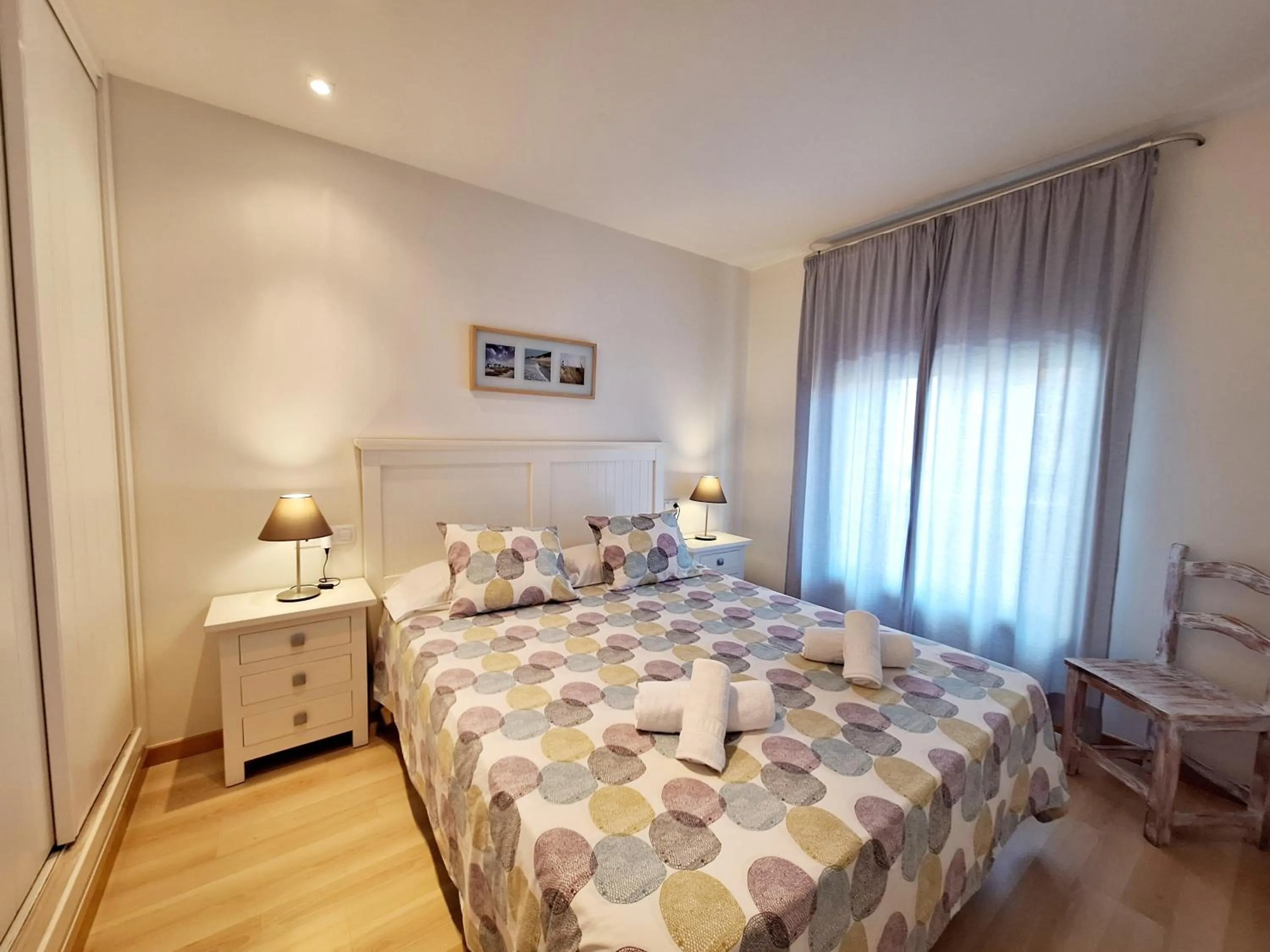 Bedroom, Bed in Apartamentos Alborada III