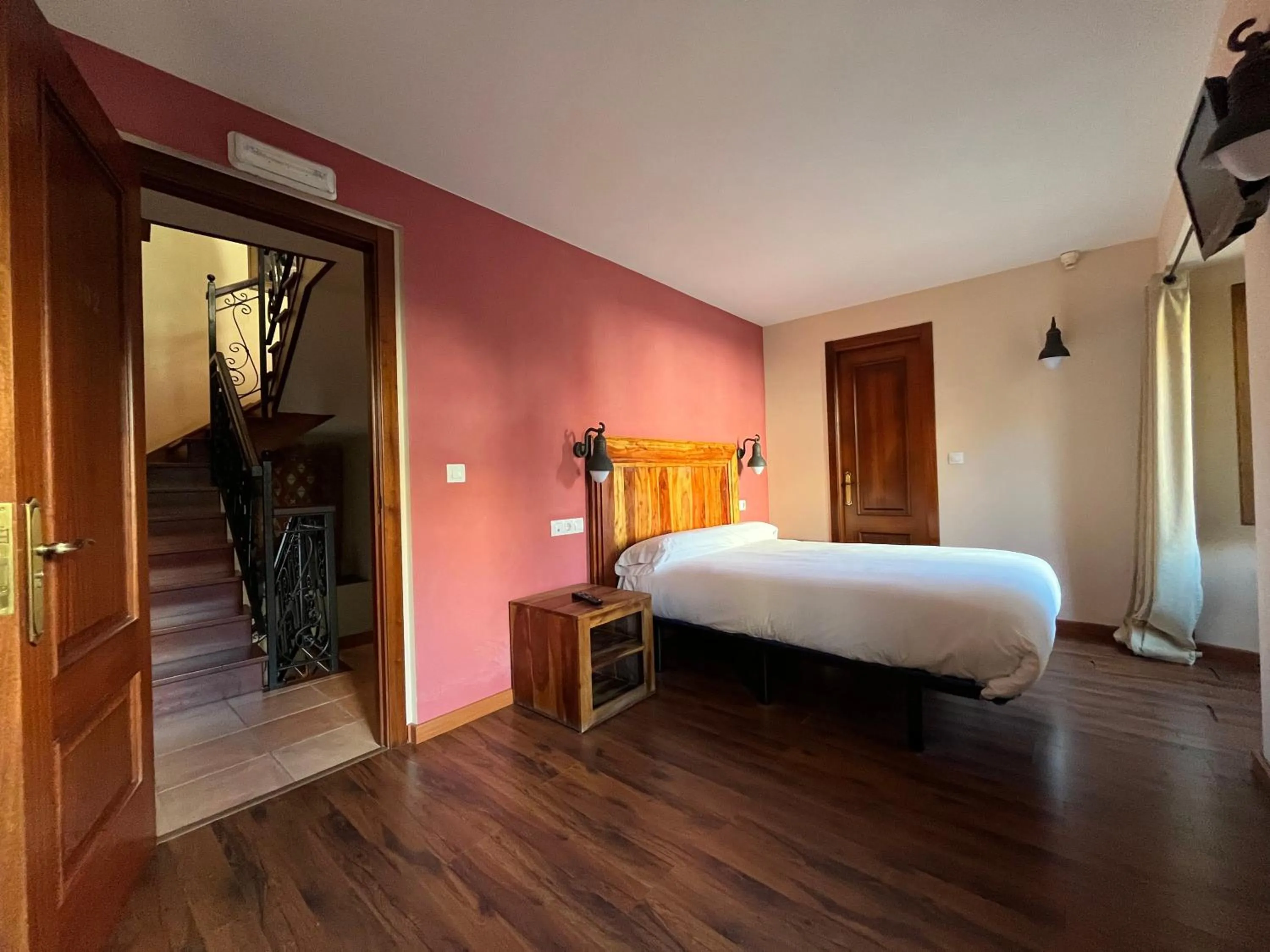 Bed in Hotel Cabo Ortegal