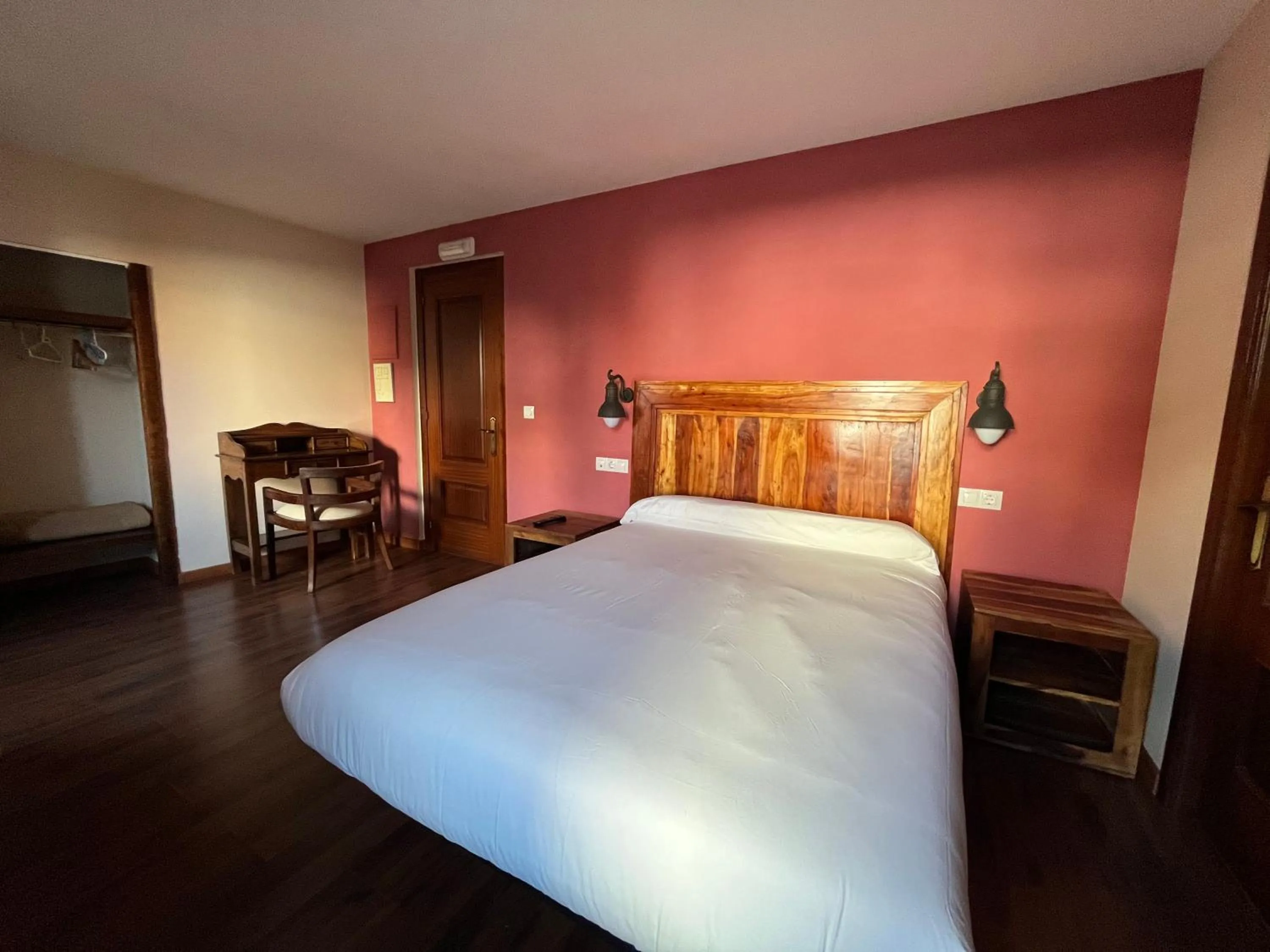 Bed in Hotel Cabo Ortegal