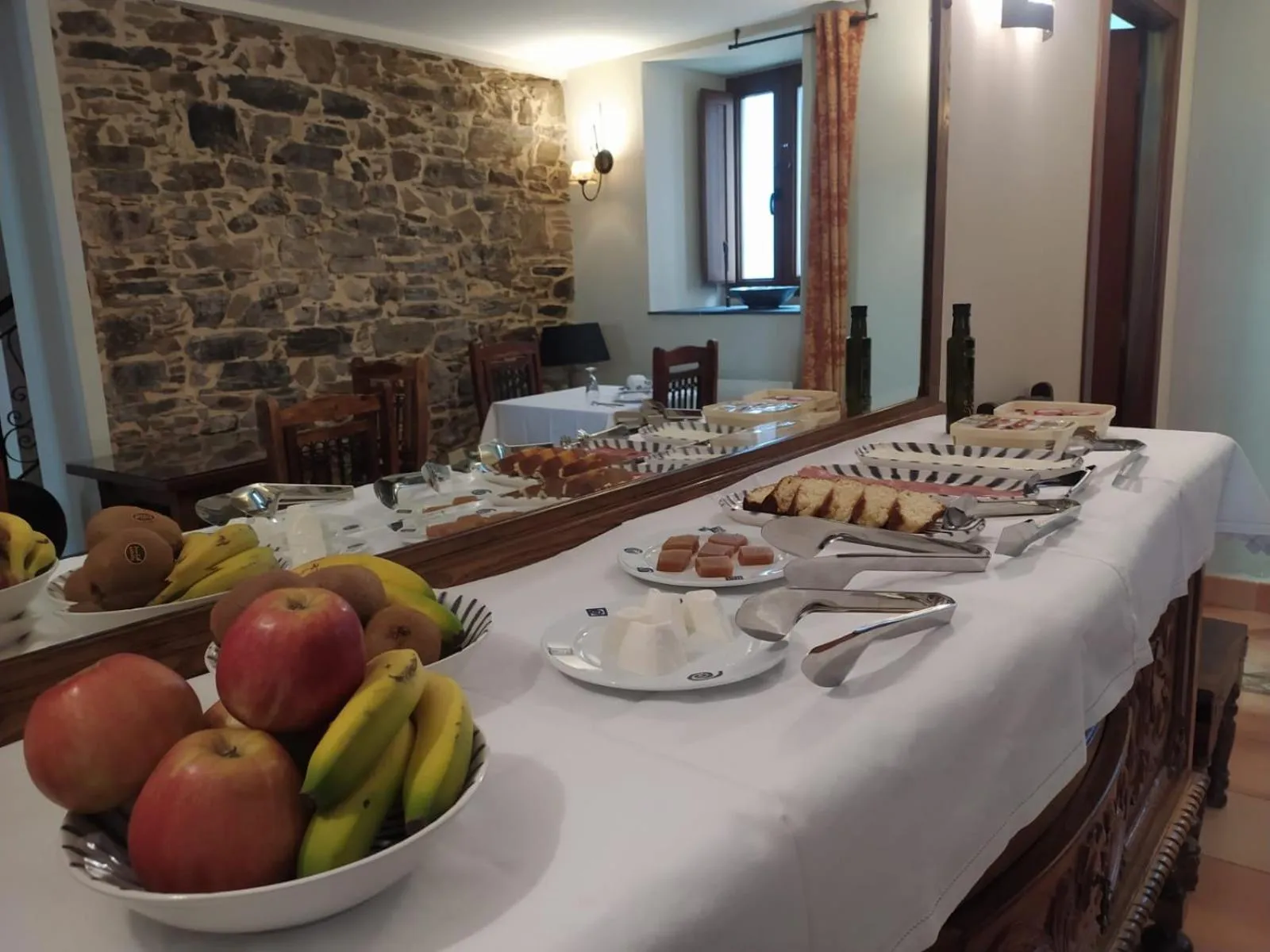 Buffet breakfast in Hotel Cabo Ortegal
