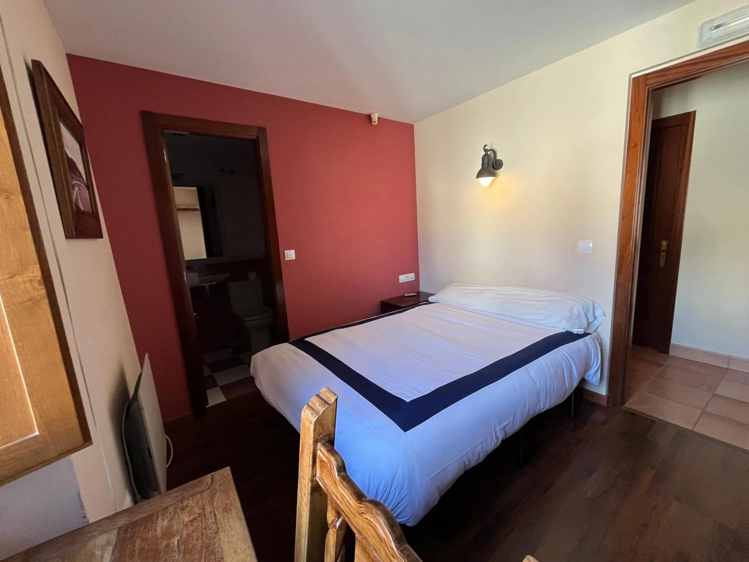 Bed in Hotel Cabo Ortegal