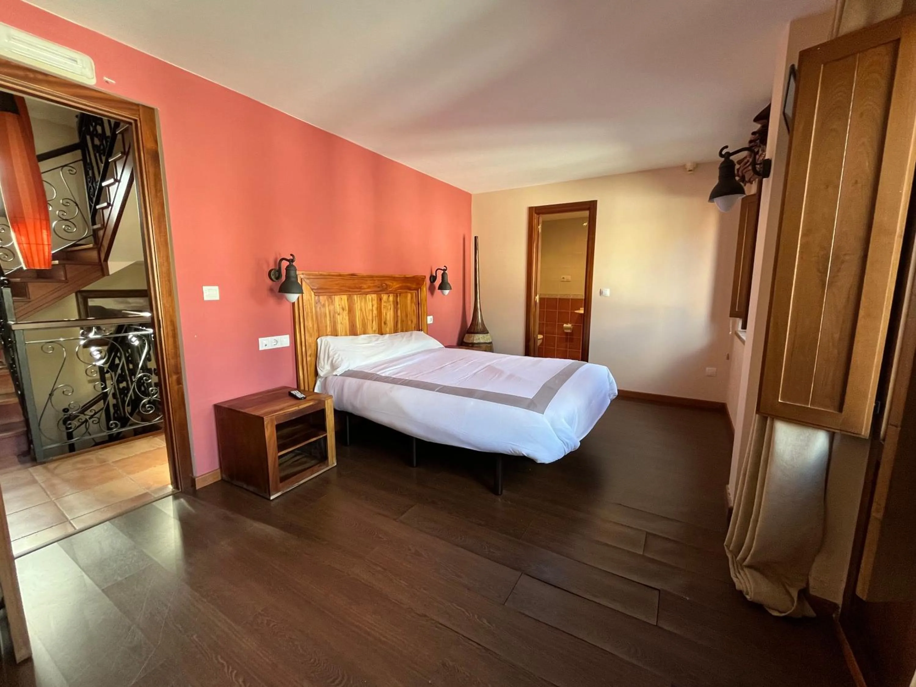 Bed in Hotel Cabo Ortegal