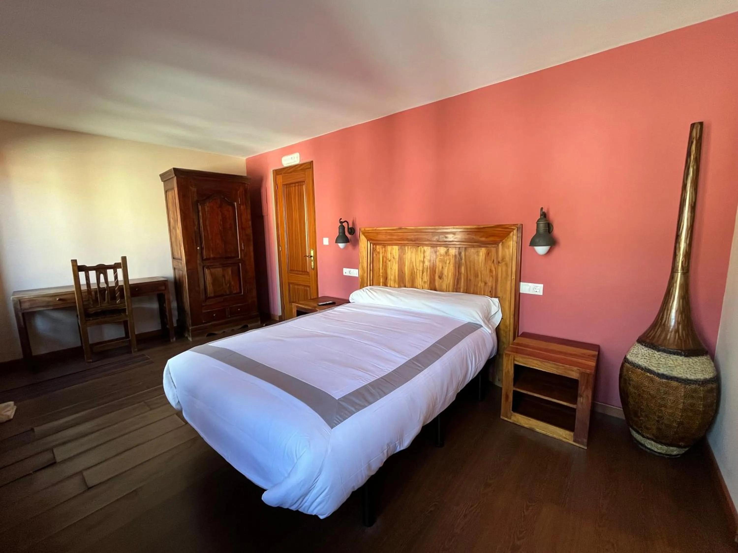 Bed in Hotel Cabo Ortegal