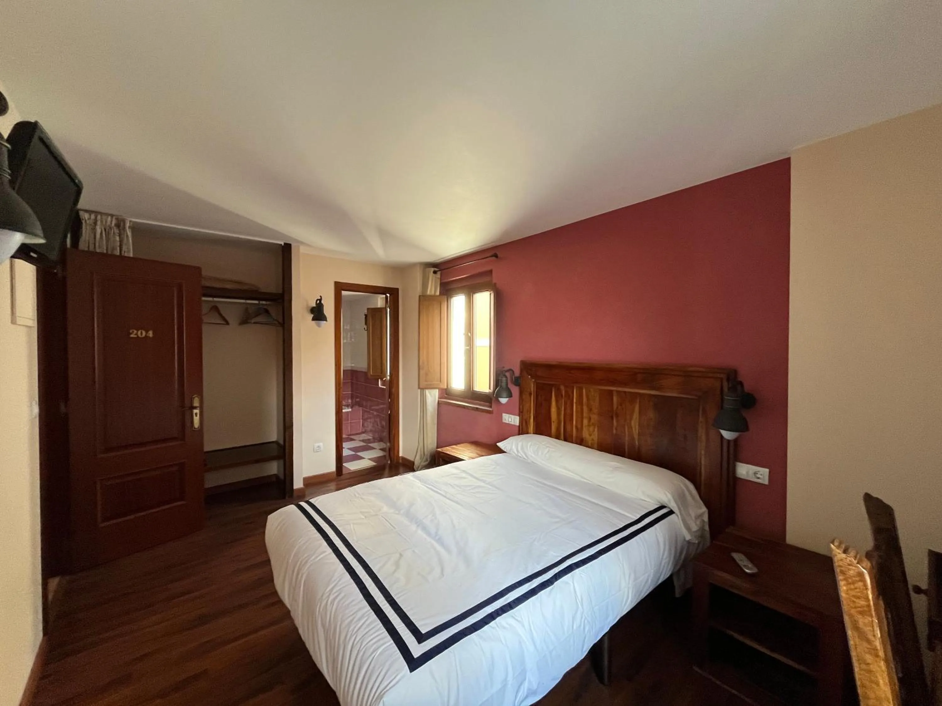 Bed in Hotel Cabo Ortegal