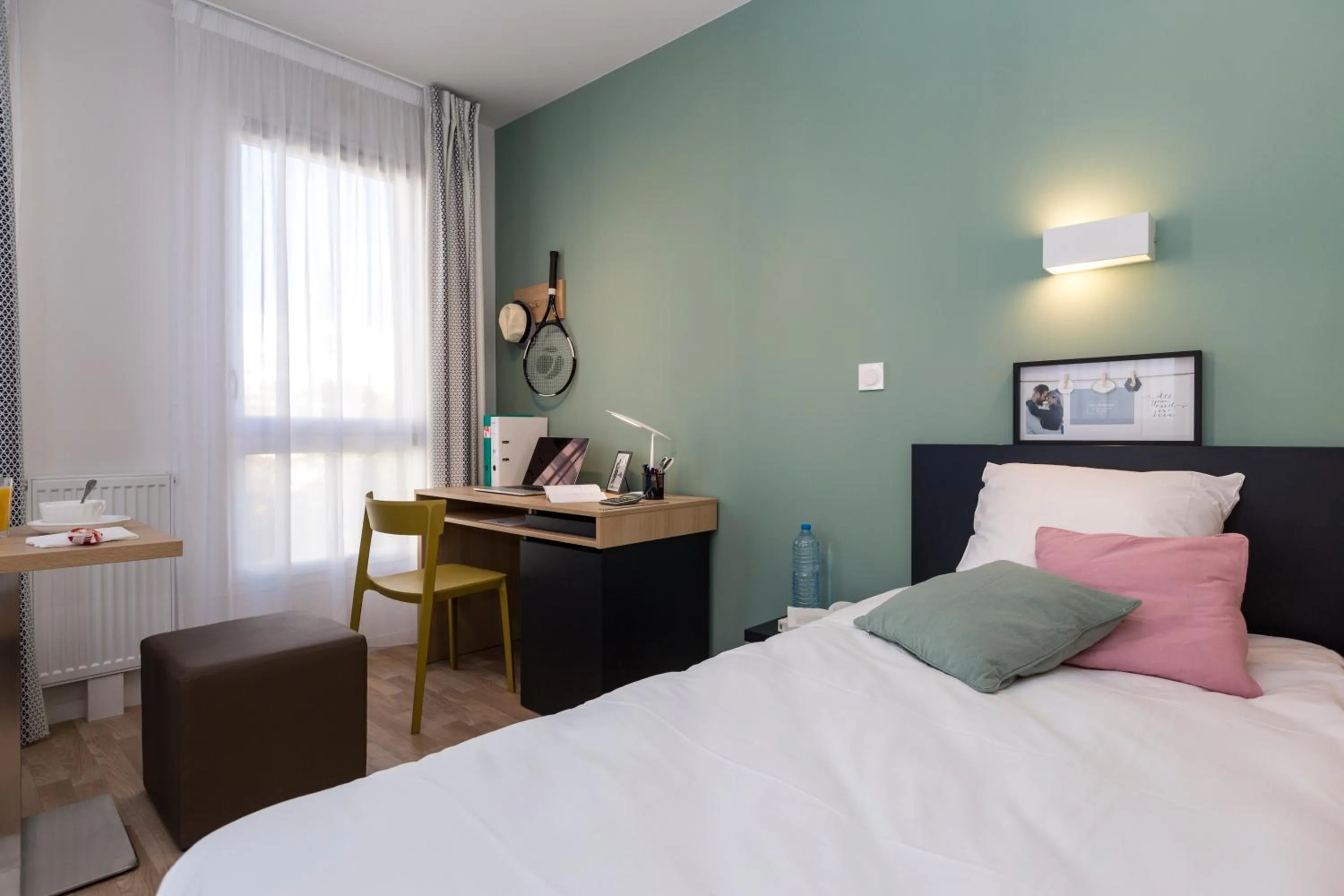 Bedroom, Bed in Appart'Hotel Odalys City - Nantes Cité des congrès