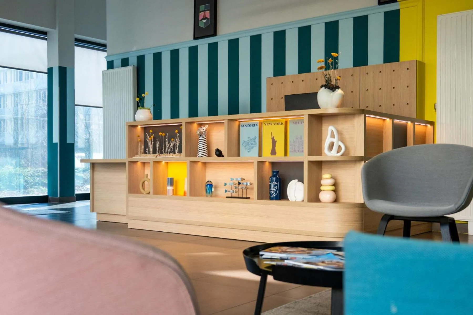 Lobby or reception in Appart'Hotel Odalys City - Nantes Cité des congrès