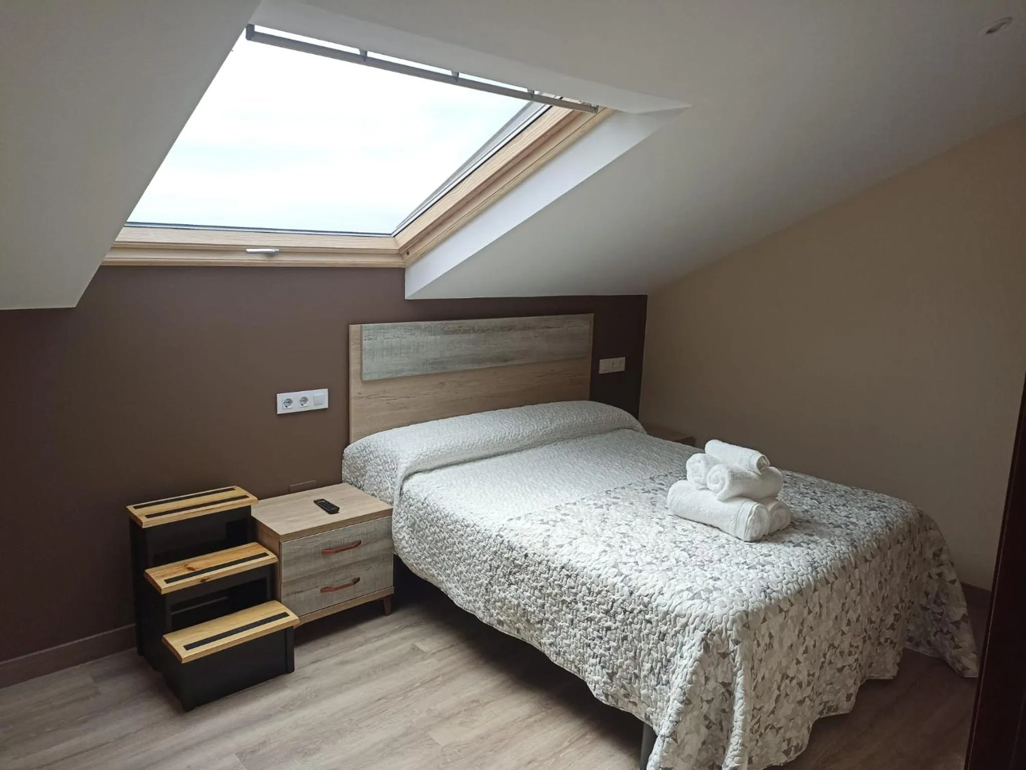 Bed in Hotel Restaurante el Fornon