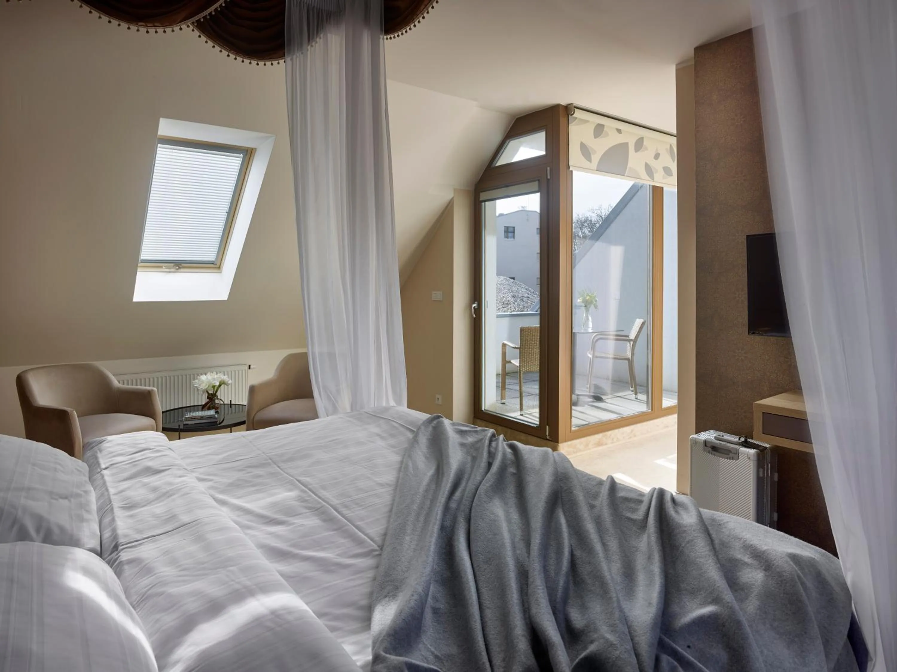 Bed in Hotel Panská Zahrada