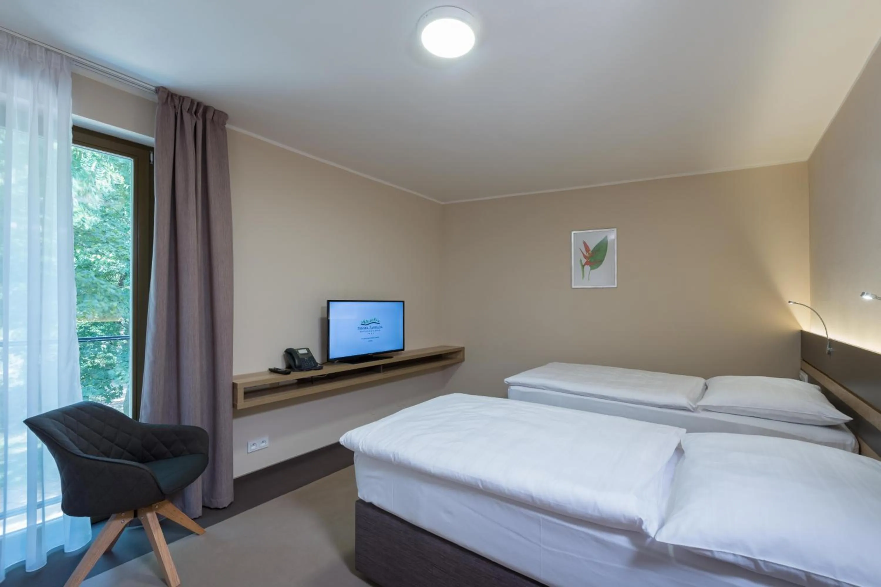 Bed in Hotel Panská Zahrada