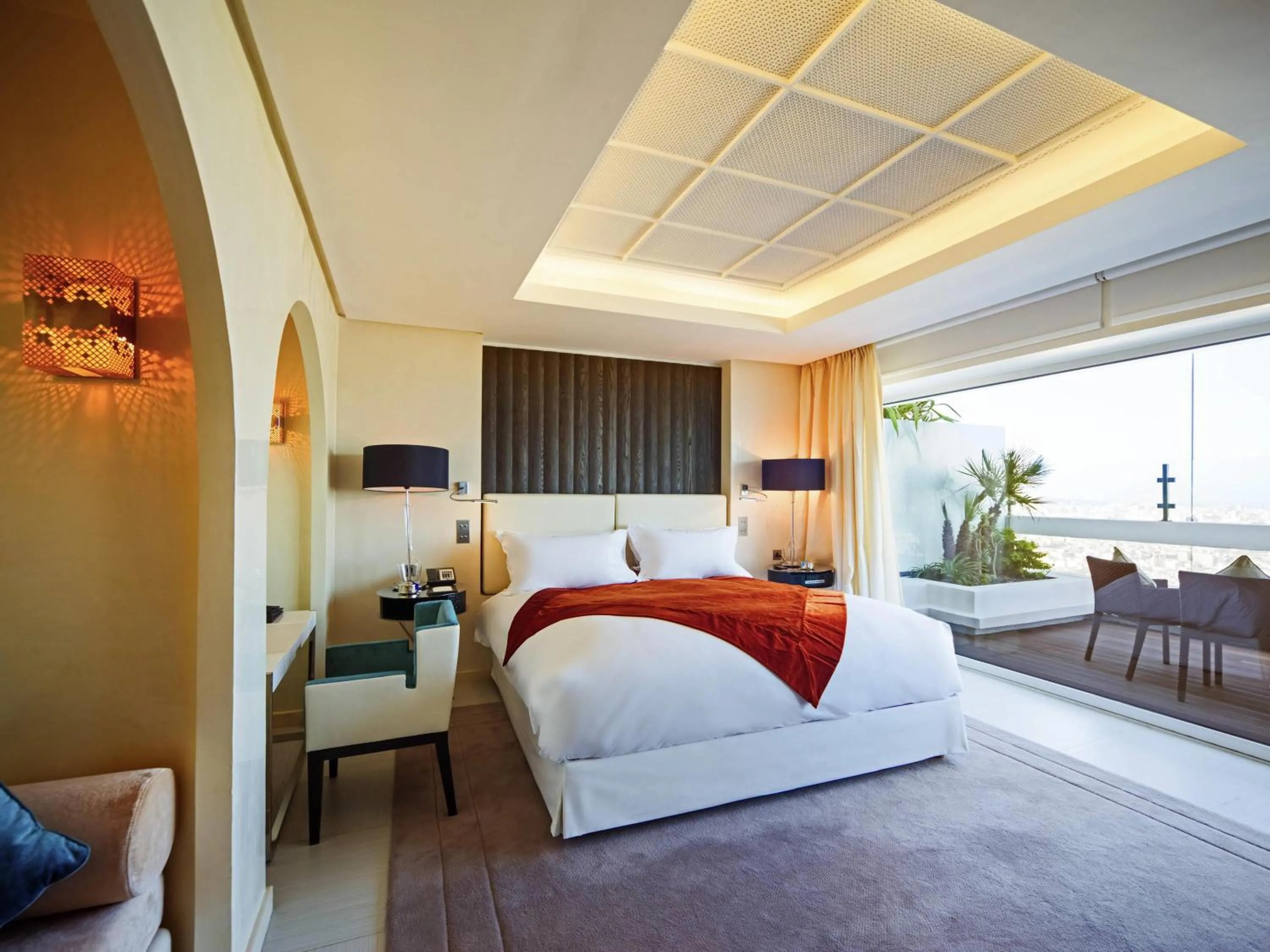 Bedroom, Bed in Sofitel Casablanca Tour Blanche