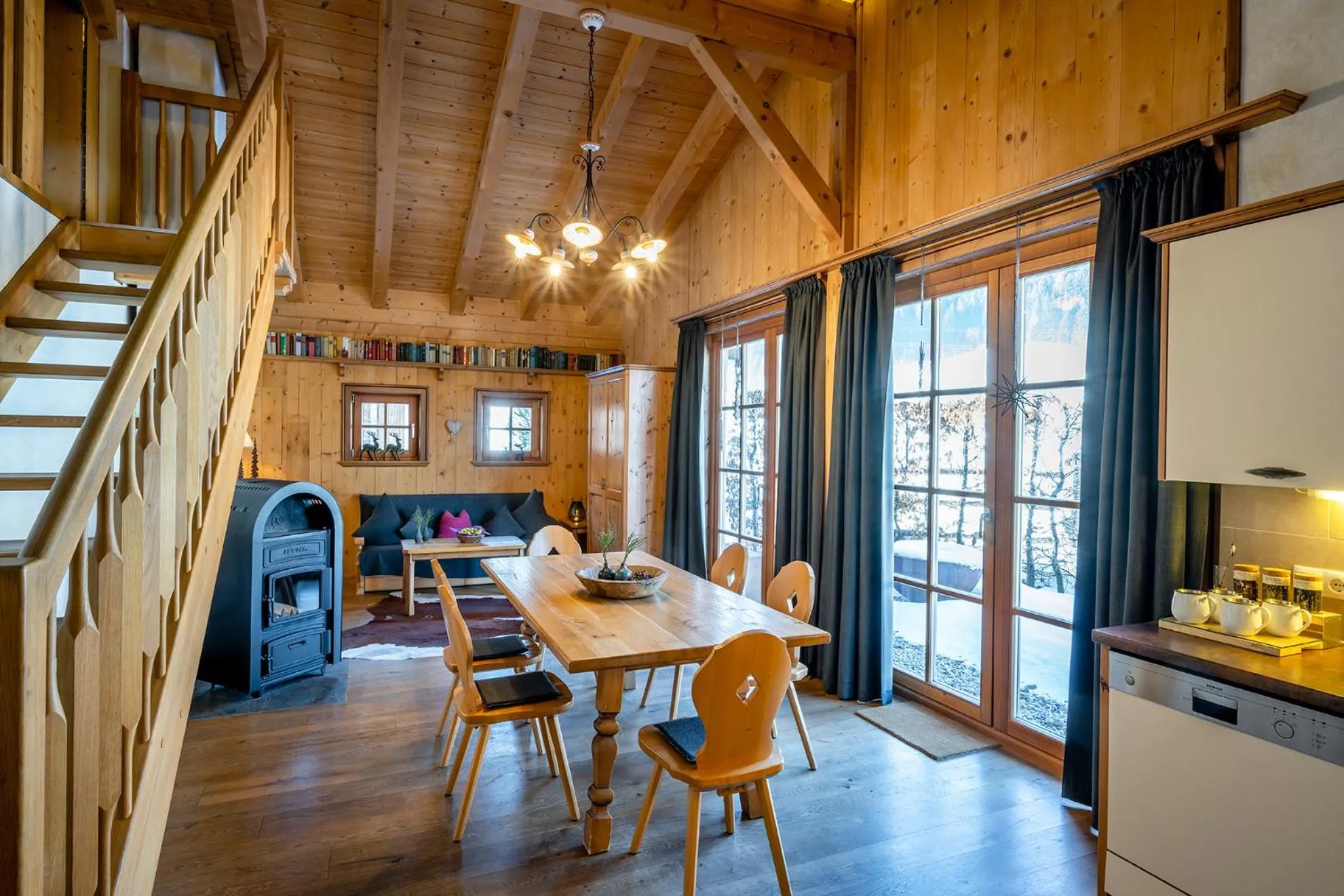 Living room in almlust - hotel, apartments, chalets