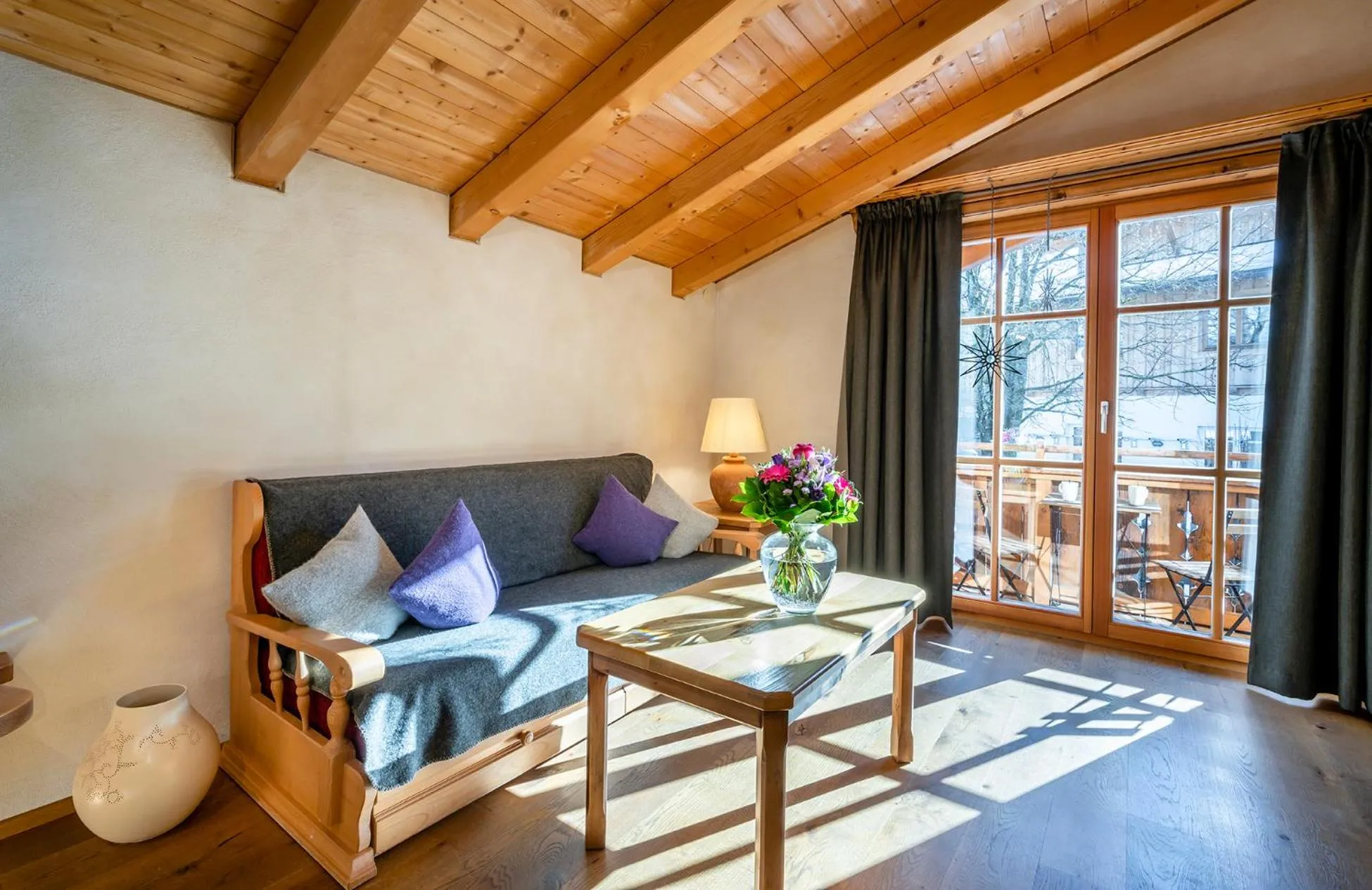 Seating area in almlust - hotel, apartments, chalets