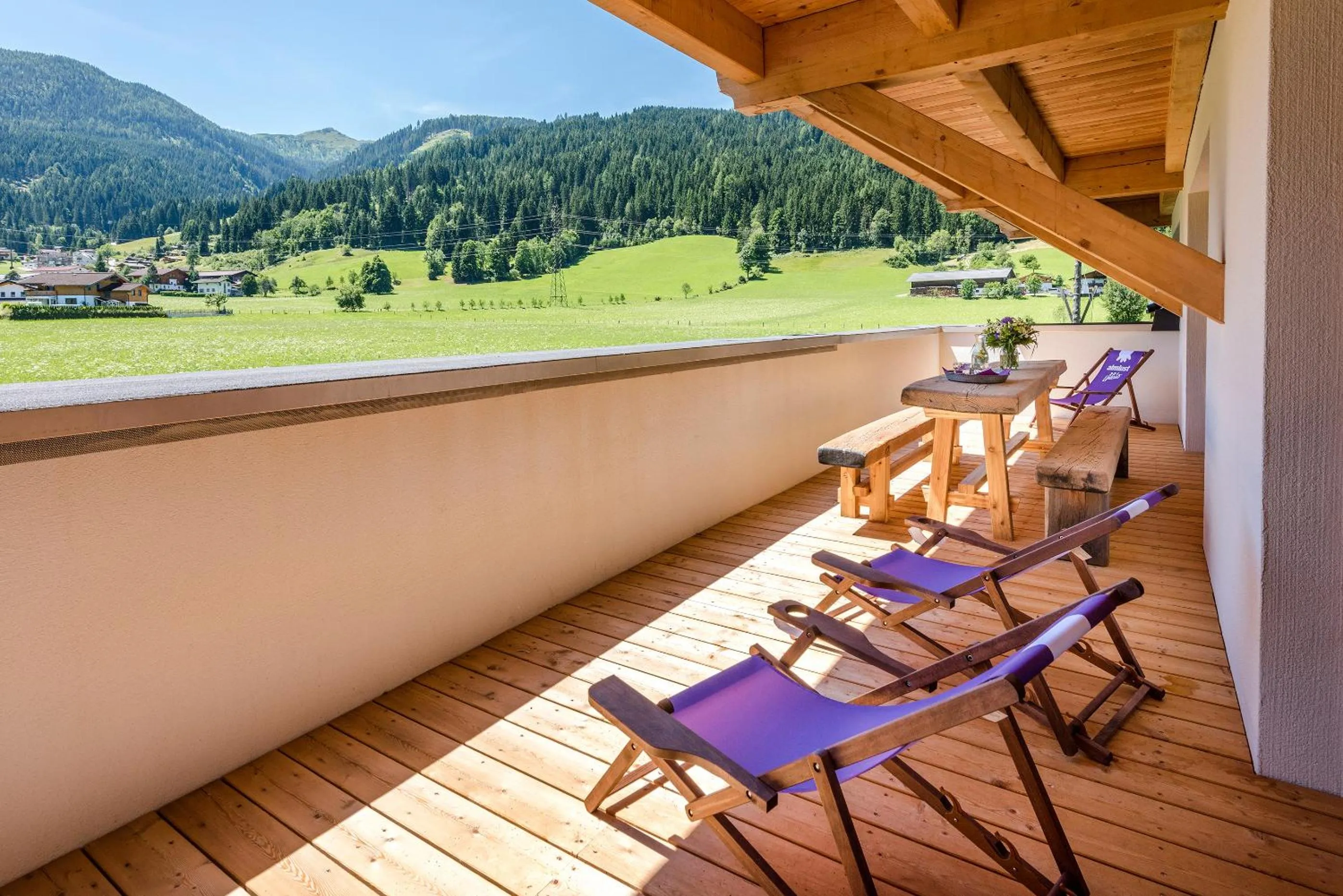 Balcony/Terrace in almlust - hotel, apartments, chalets