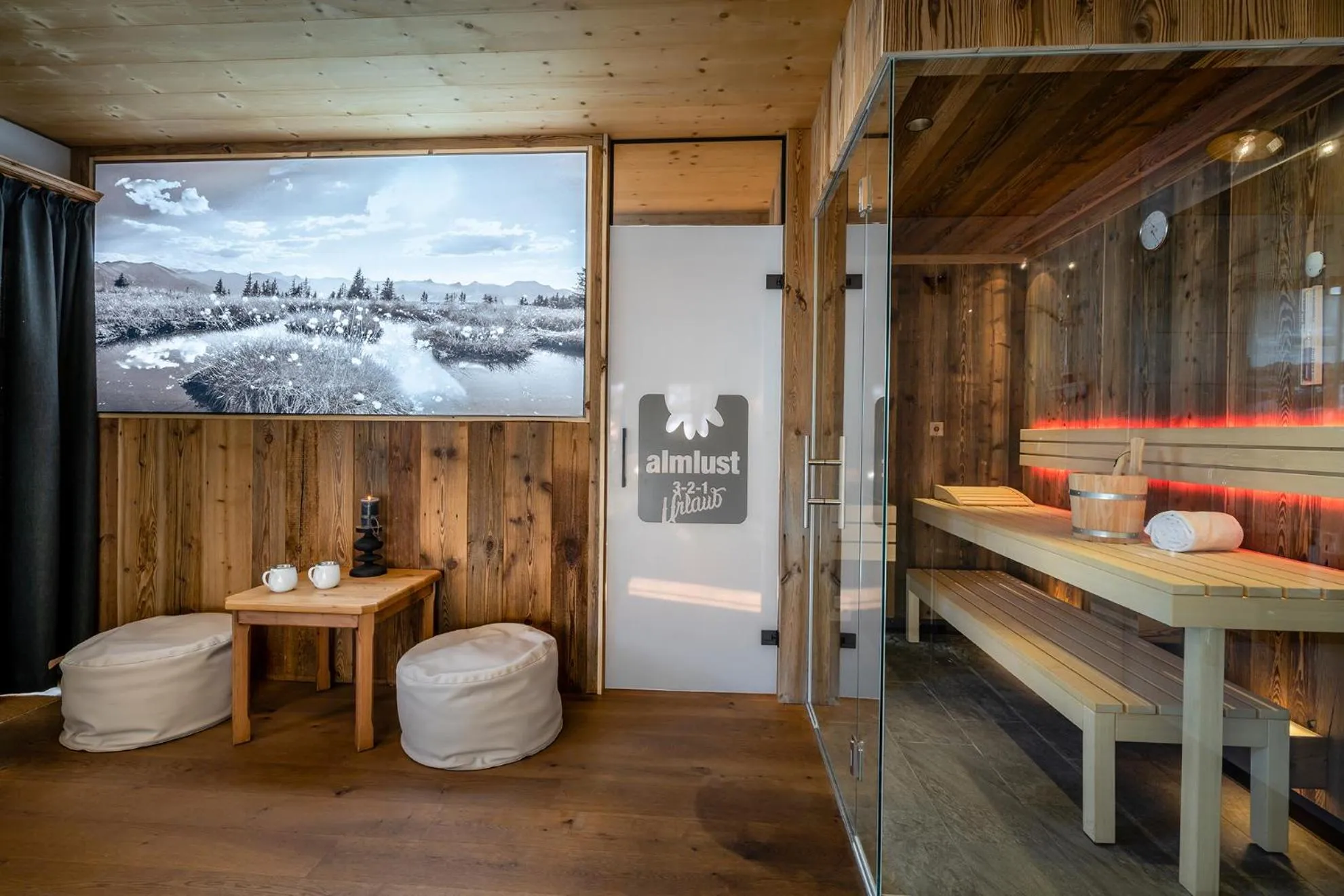 Sauna in almlust - hotel, apartments, chalets