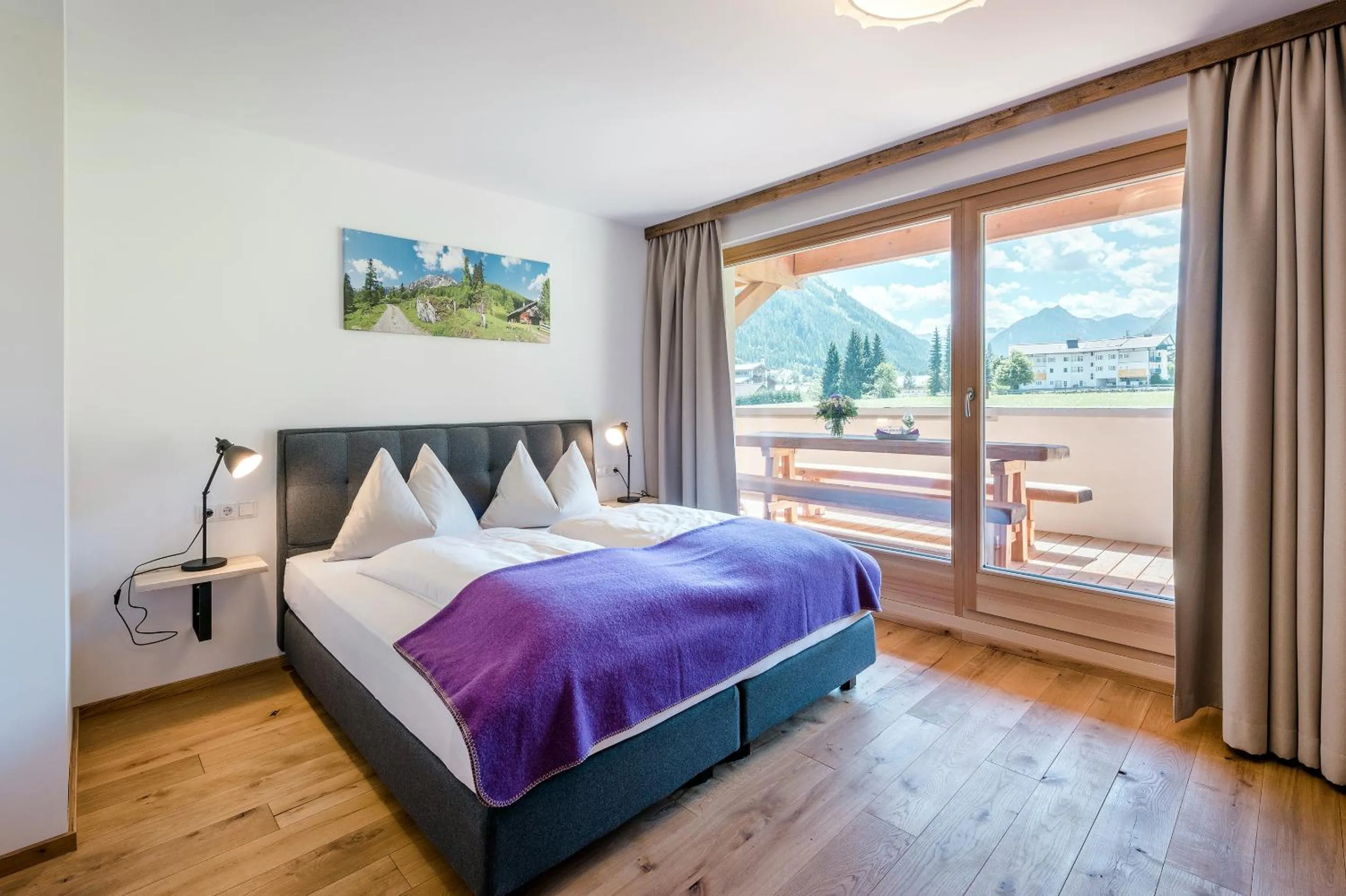 Bedroom, Bed in almlust - hotel, apartments, chalets