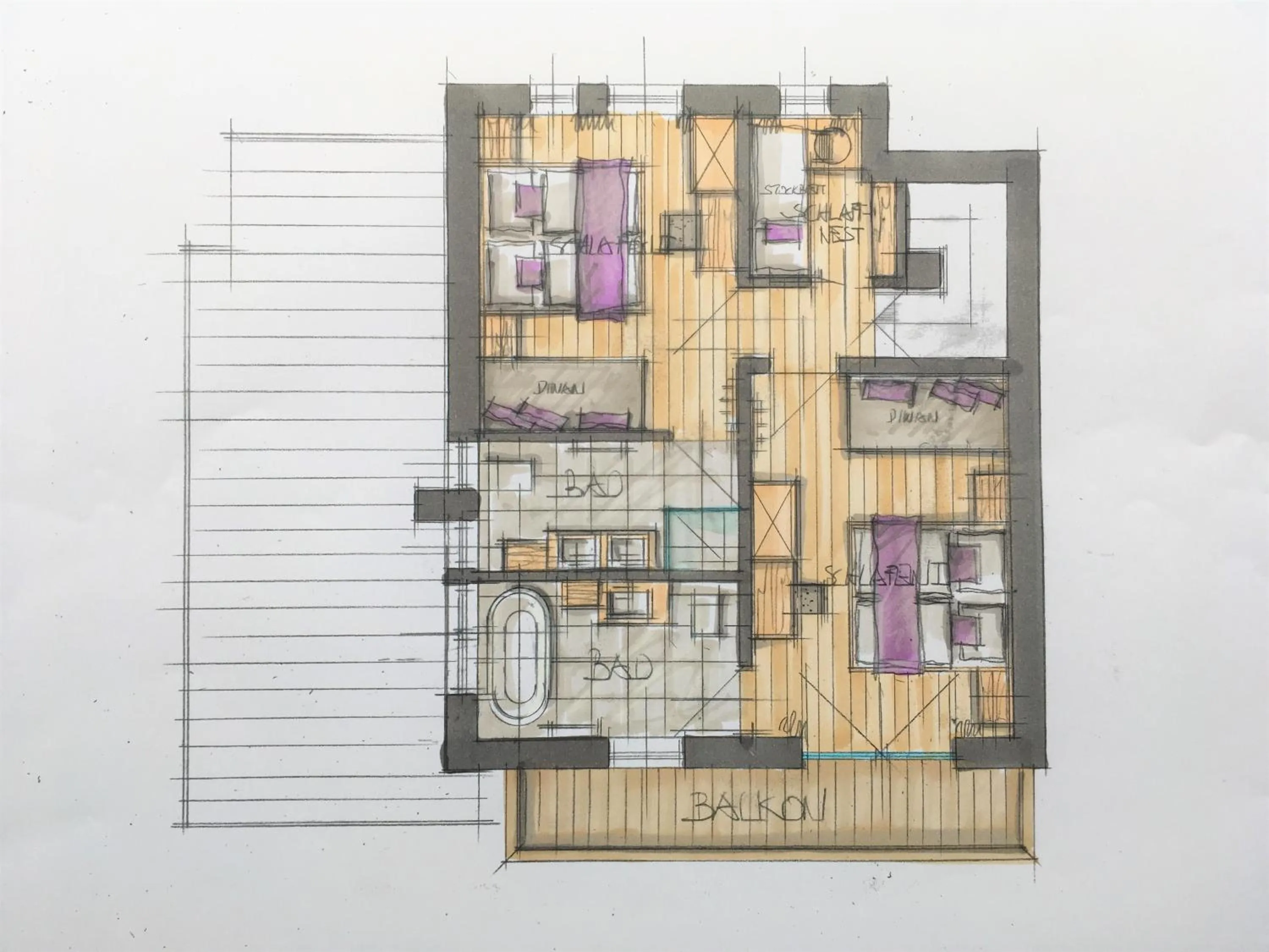 Floor plan in almlust - hotel, apartments, chalets