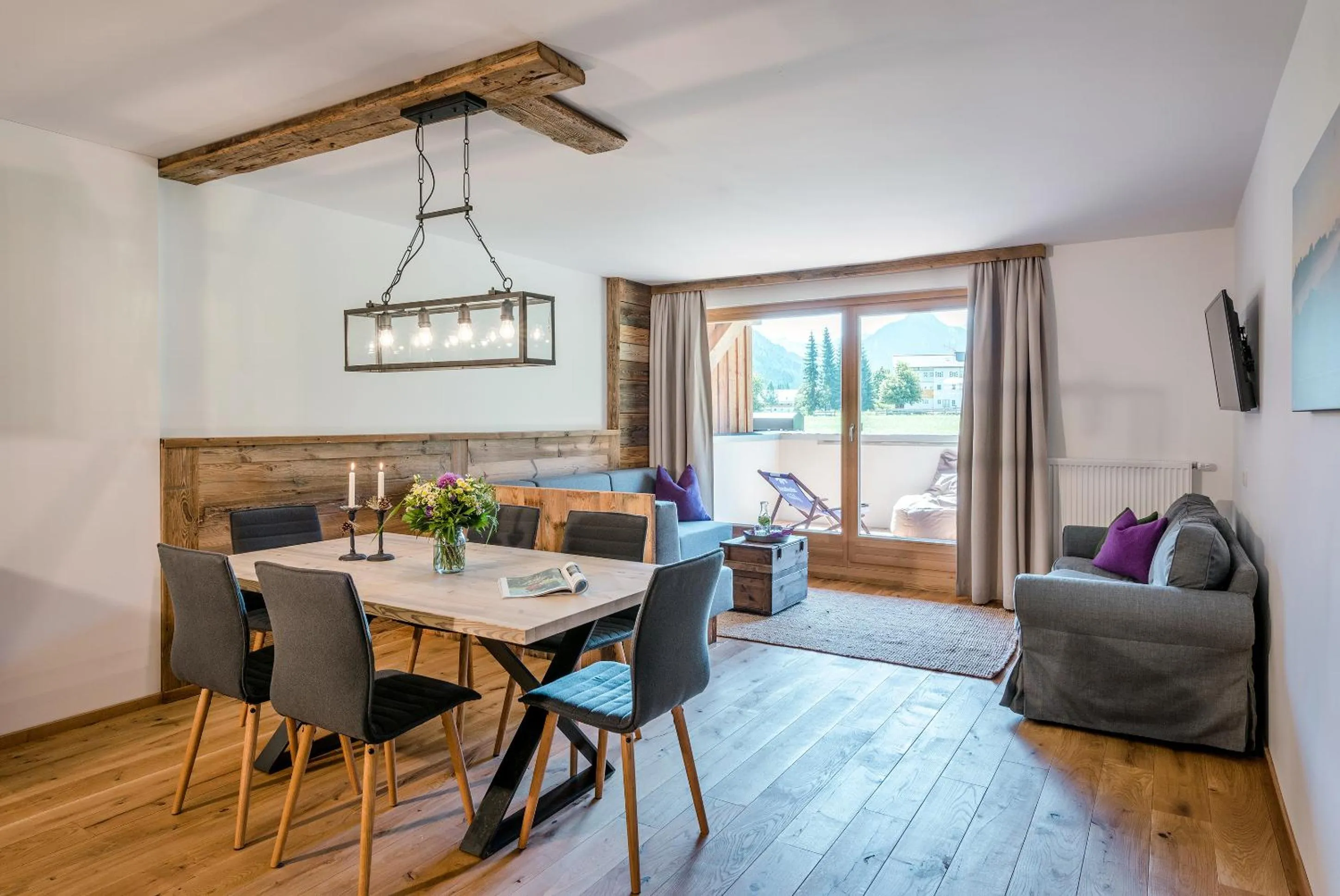 Living room in almlust - hotel, apartments, chalets