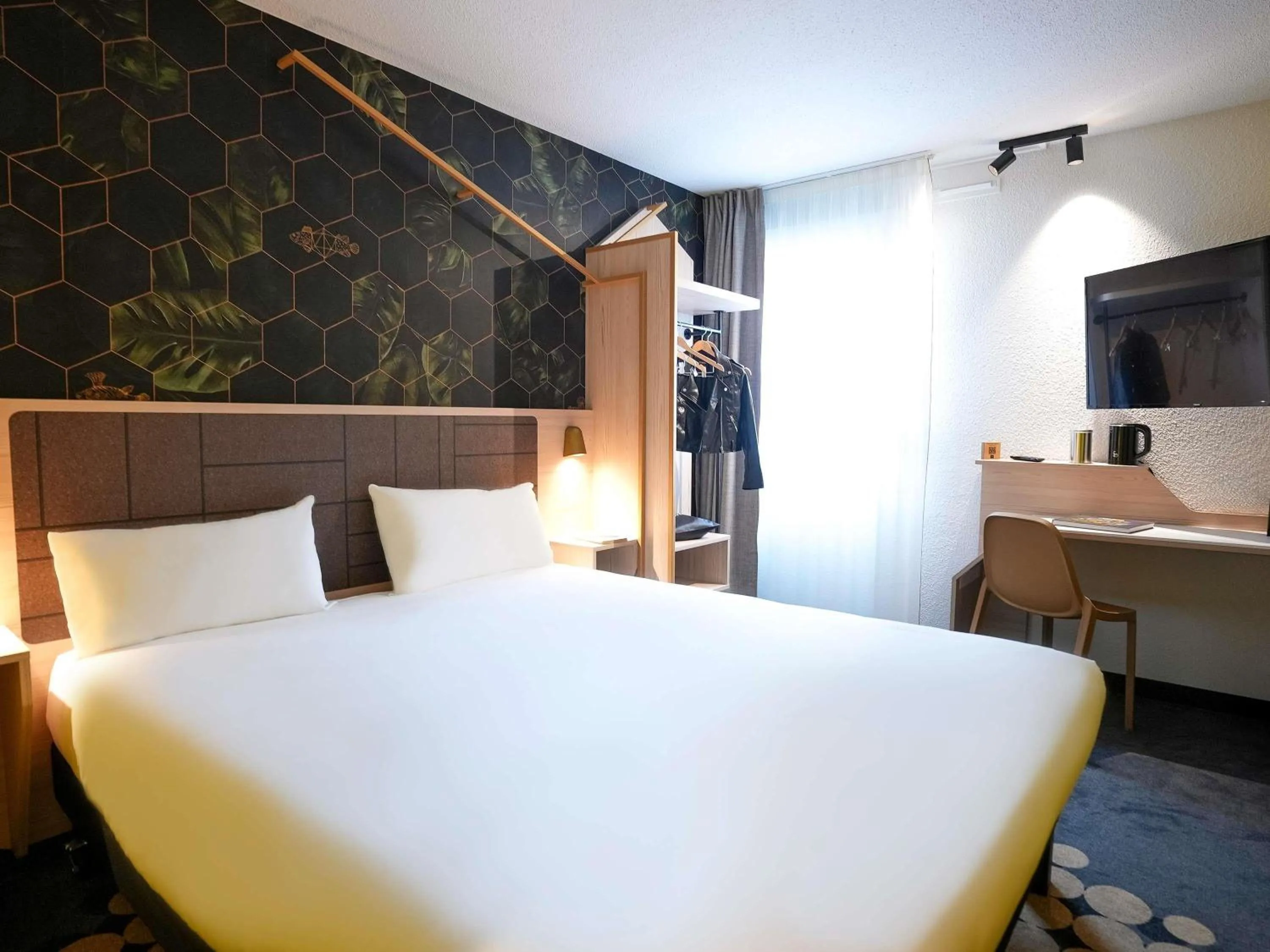 Bedroom, Bed in ibis Styles Strasbourg Nord Palais des Congrès