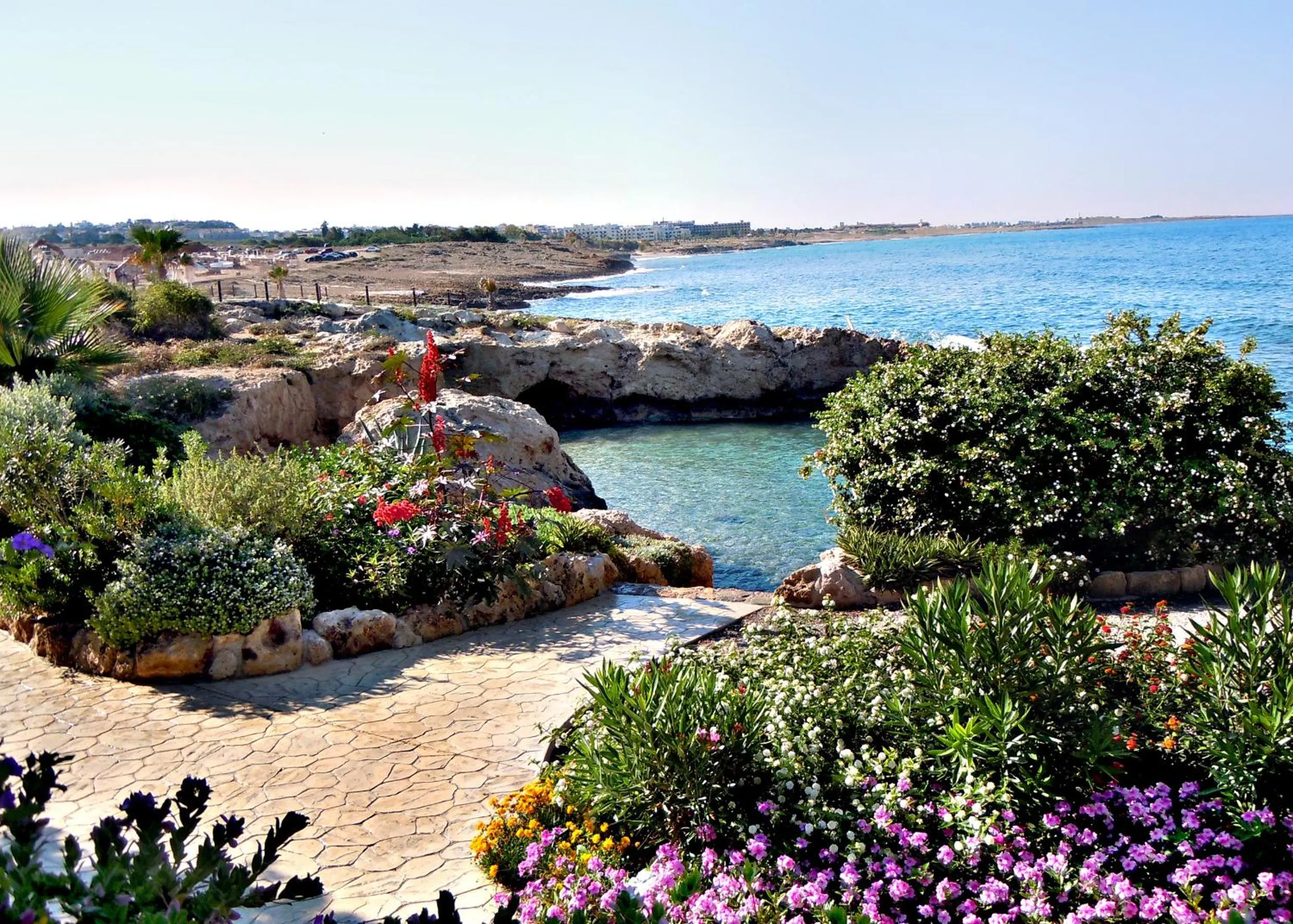 Beach in Rododafni Beach Apartments