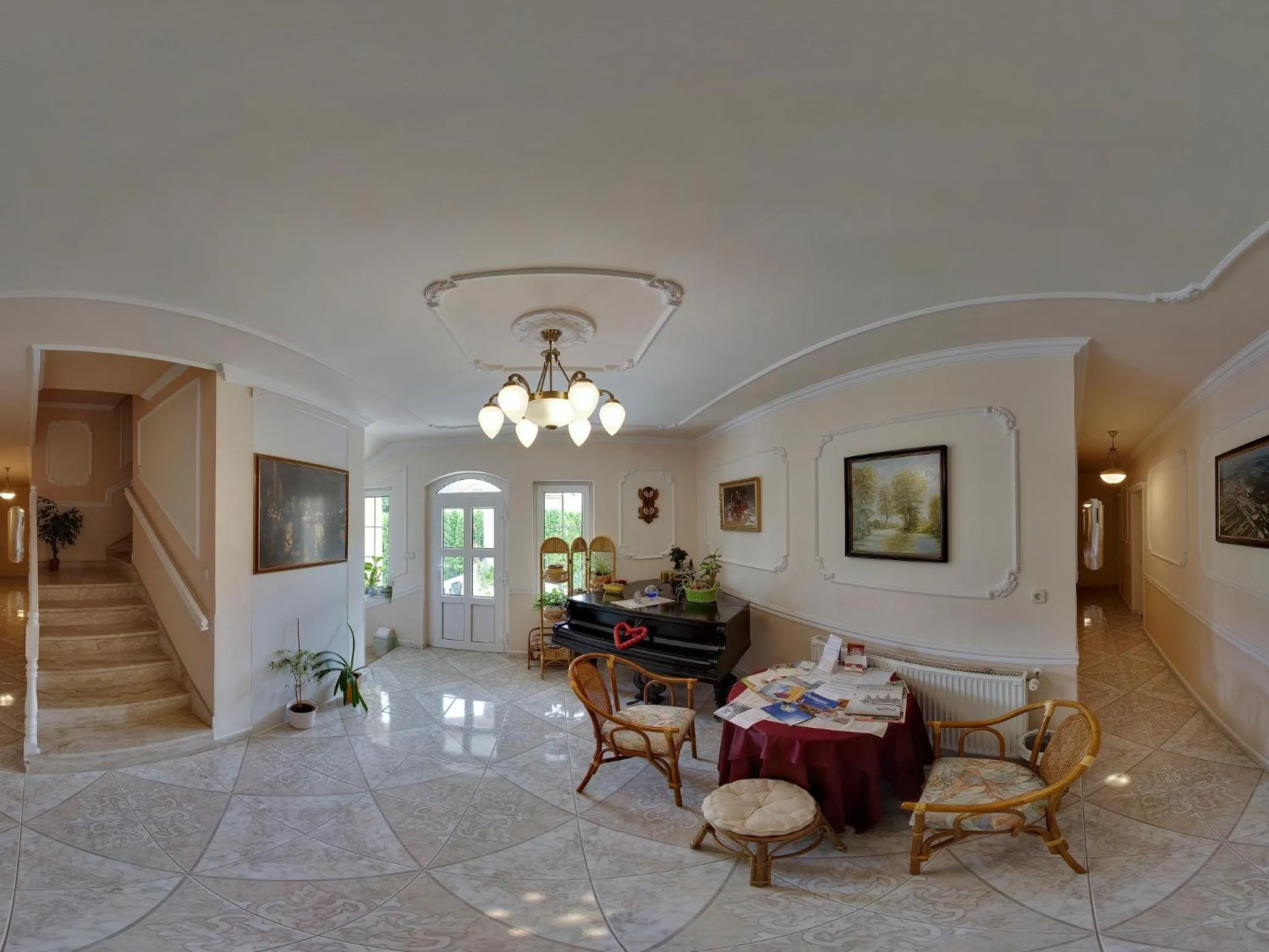 Lobby or reception in Hegyi Villa