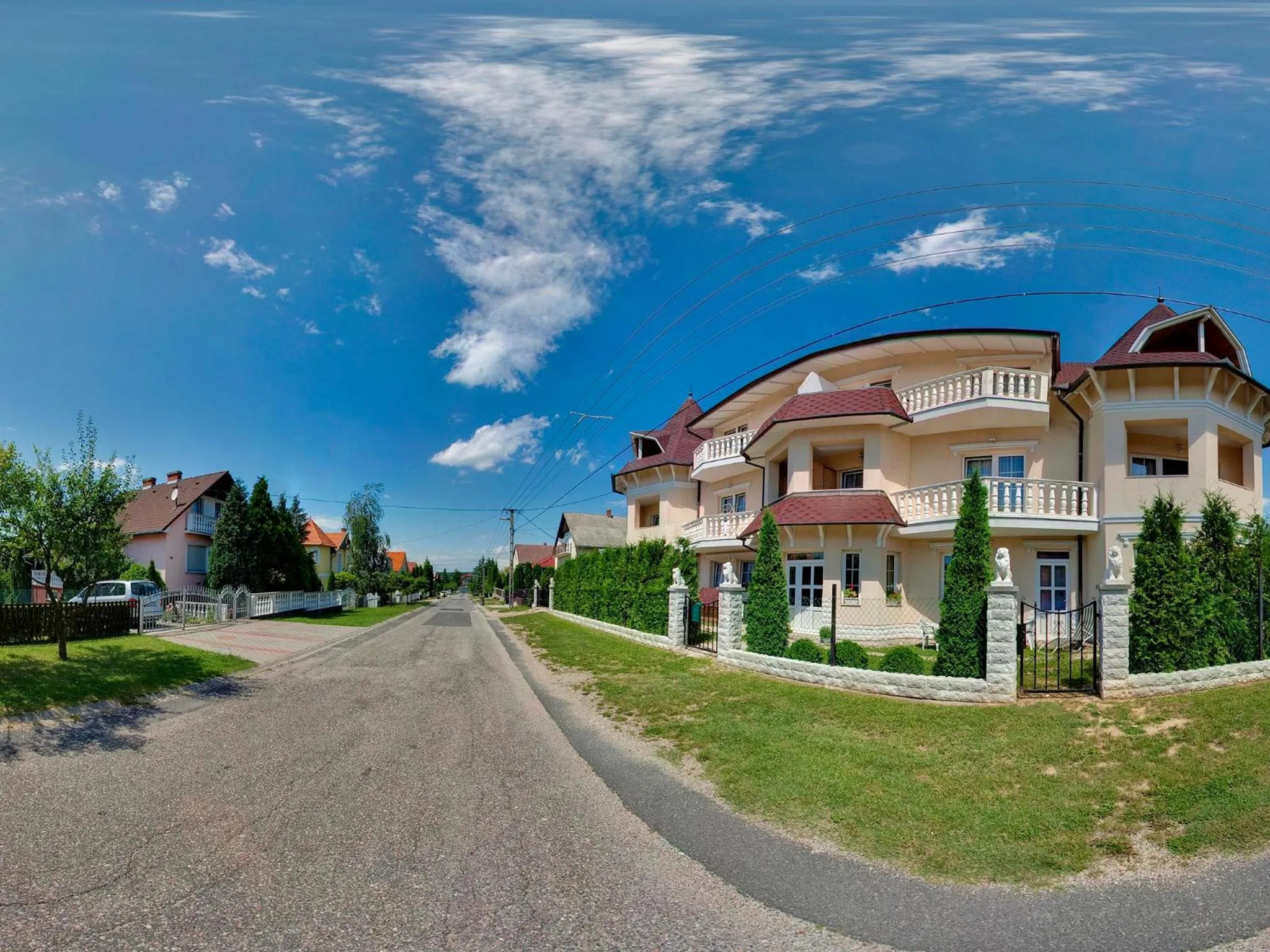 Facade/entrance in Hegyi Villa