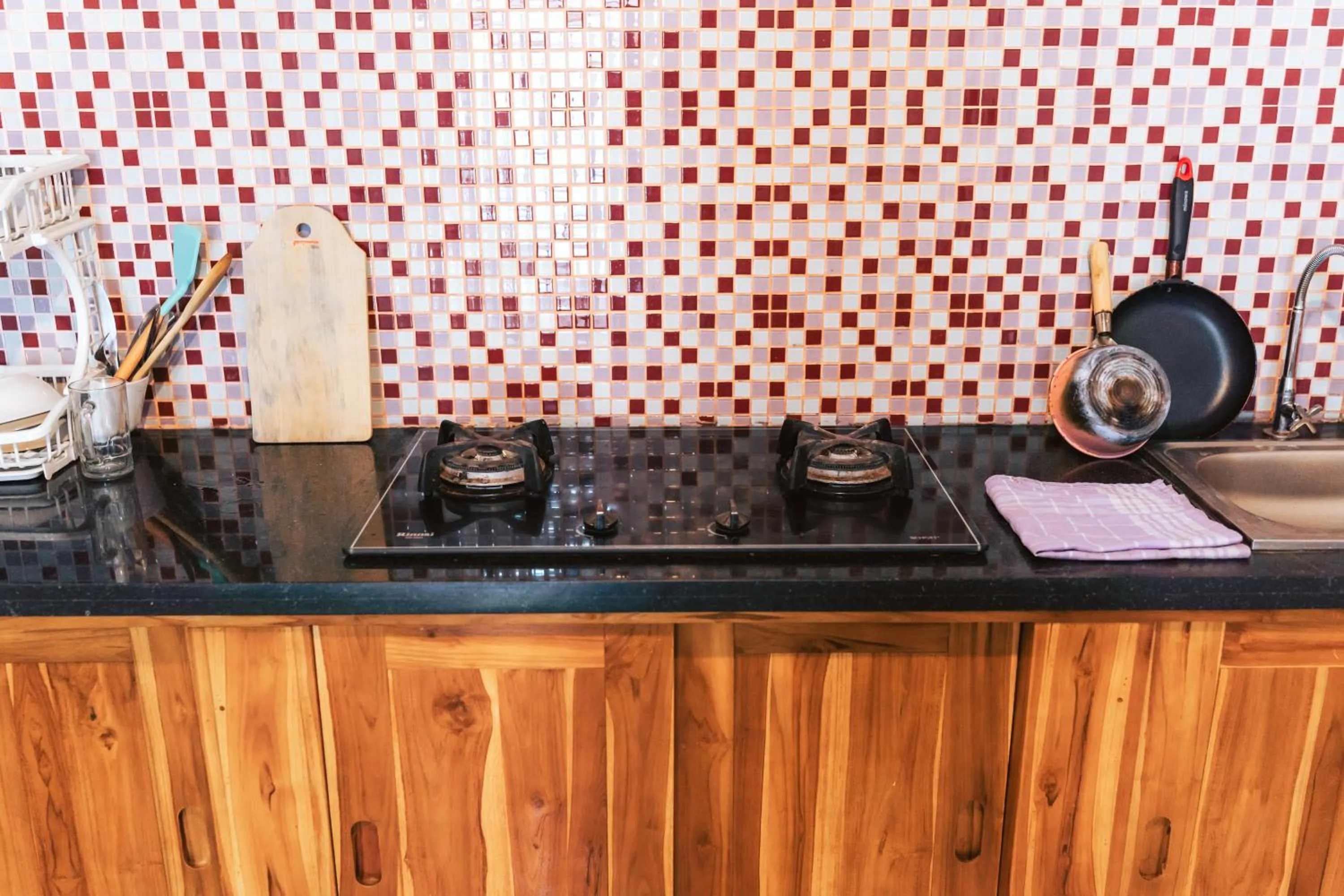 kitchen in Balimas Guest House