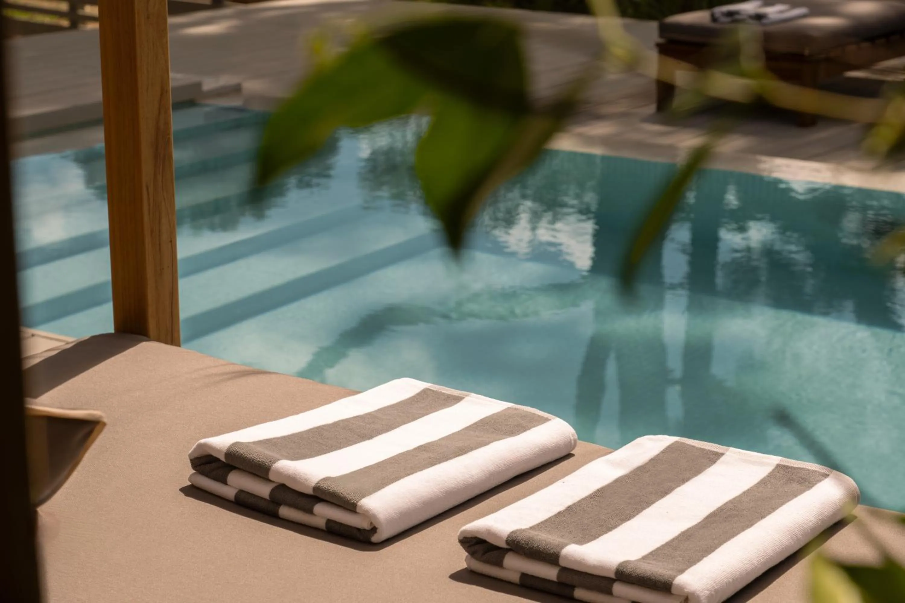 Pool view in Posada Arenas