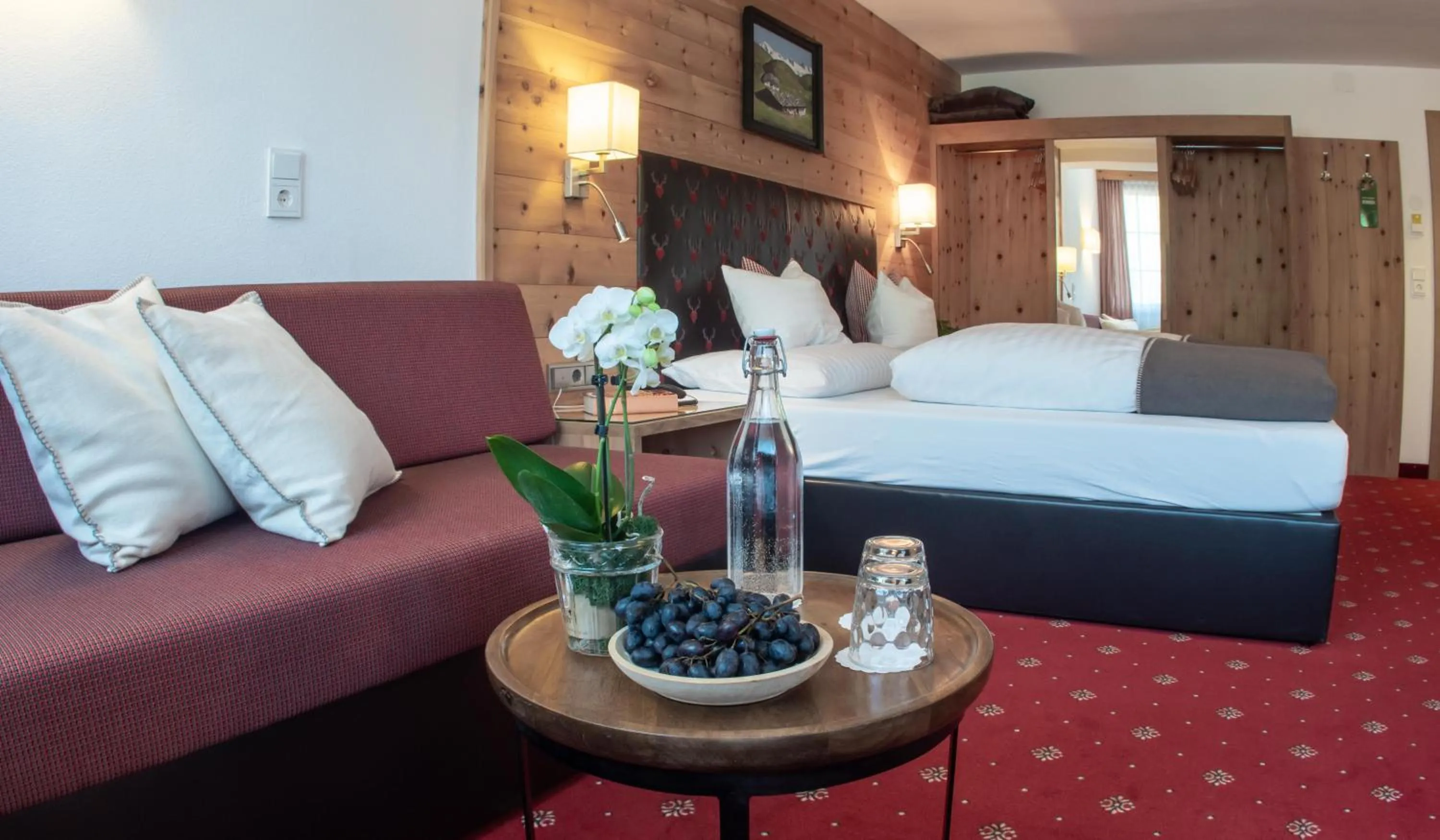 Bed in Hotel Tipotsch