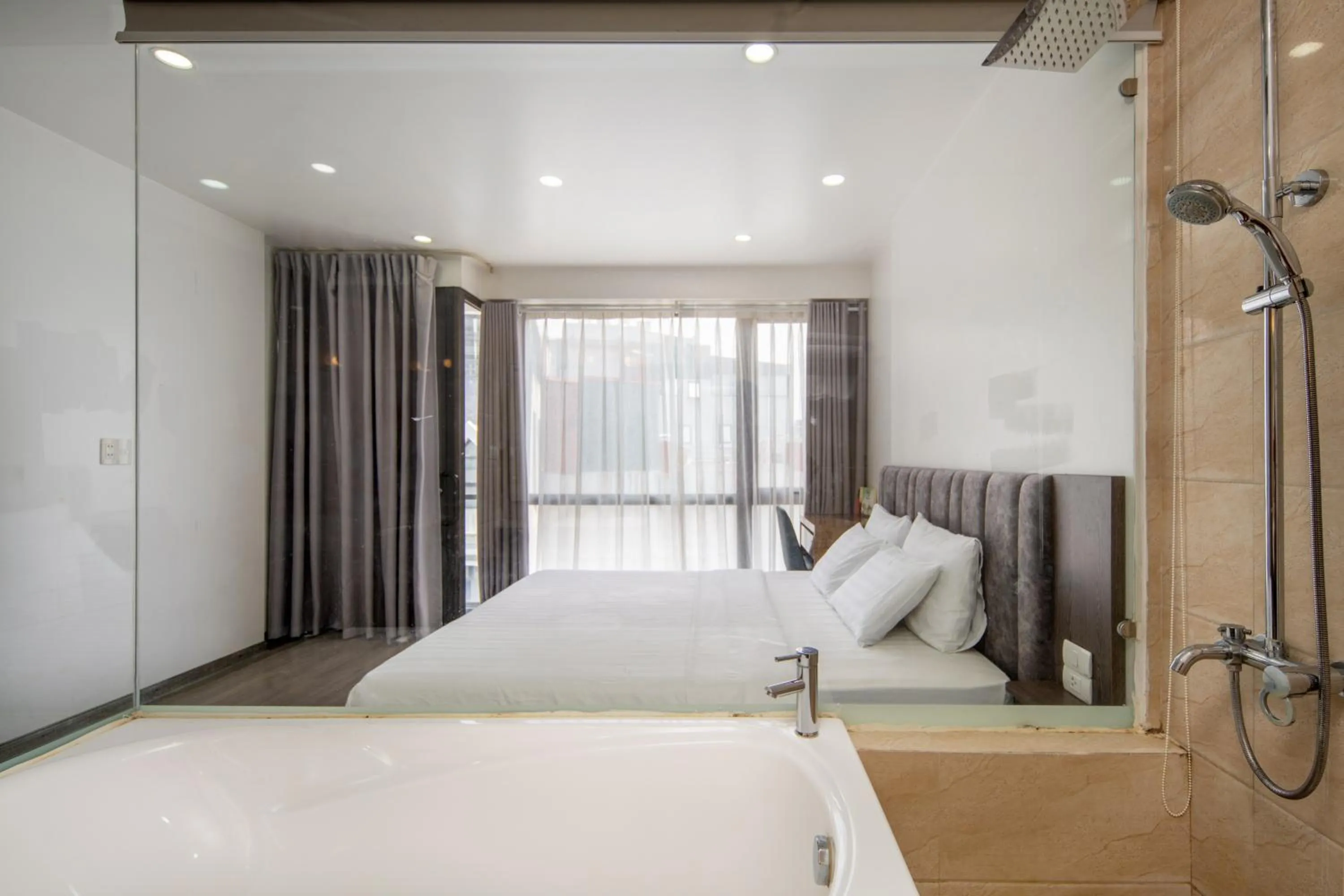 Bed in Granda Suites Hanoi