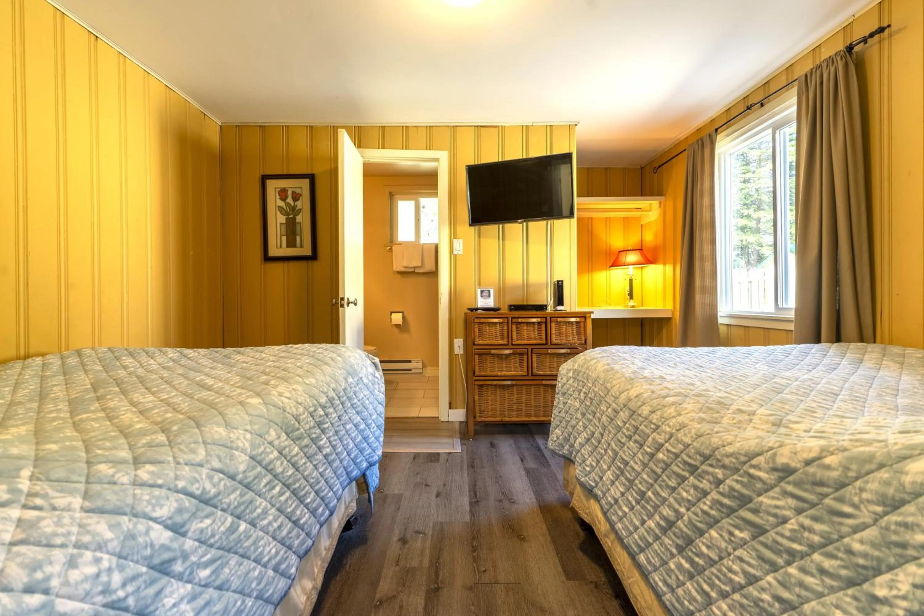 Bed in Richca Chalets Resort