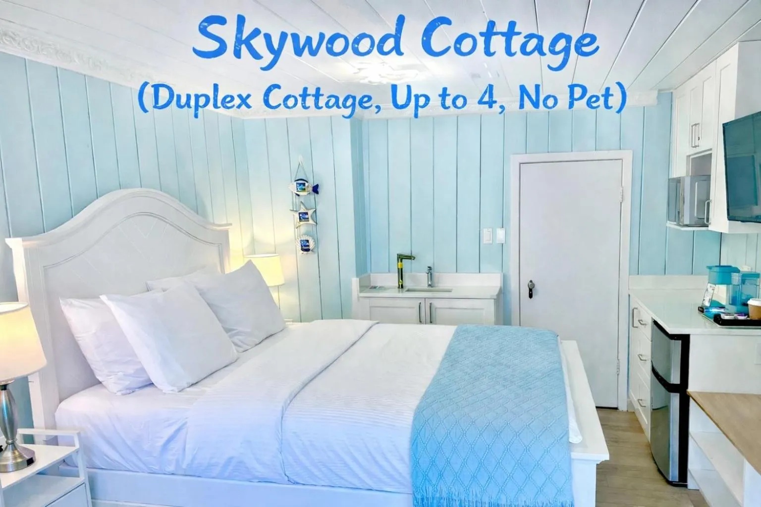 Bed in Richca Chalets Resort