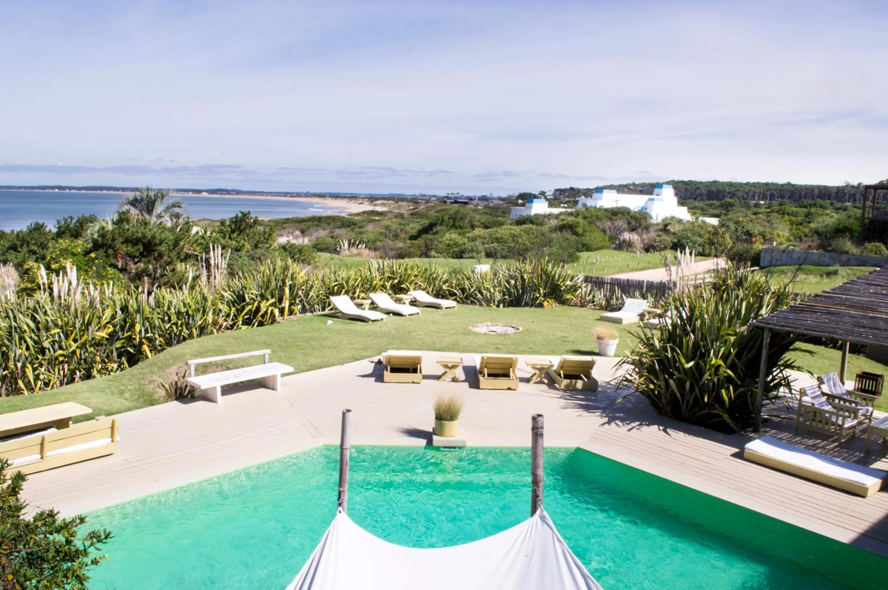 Pool view in Posada del Faro
