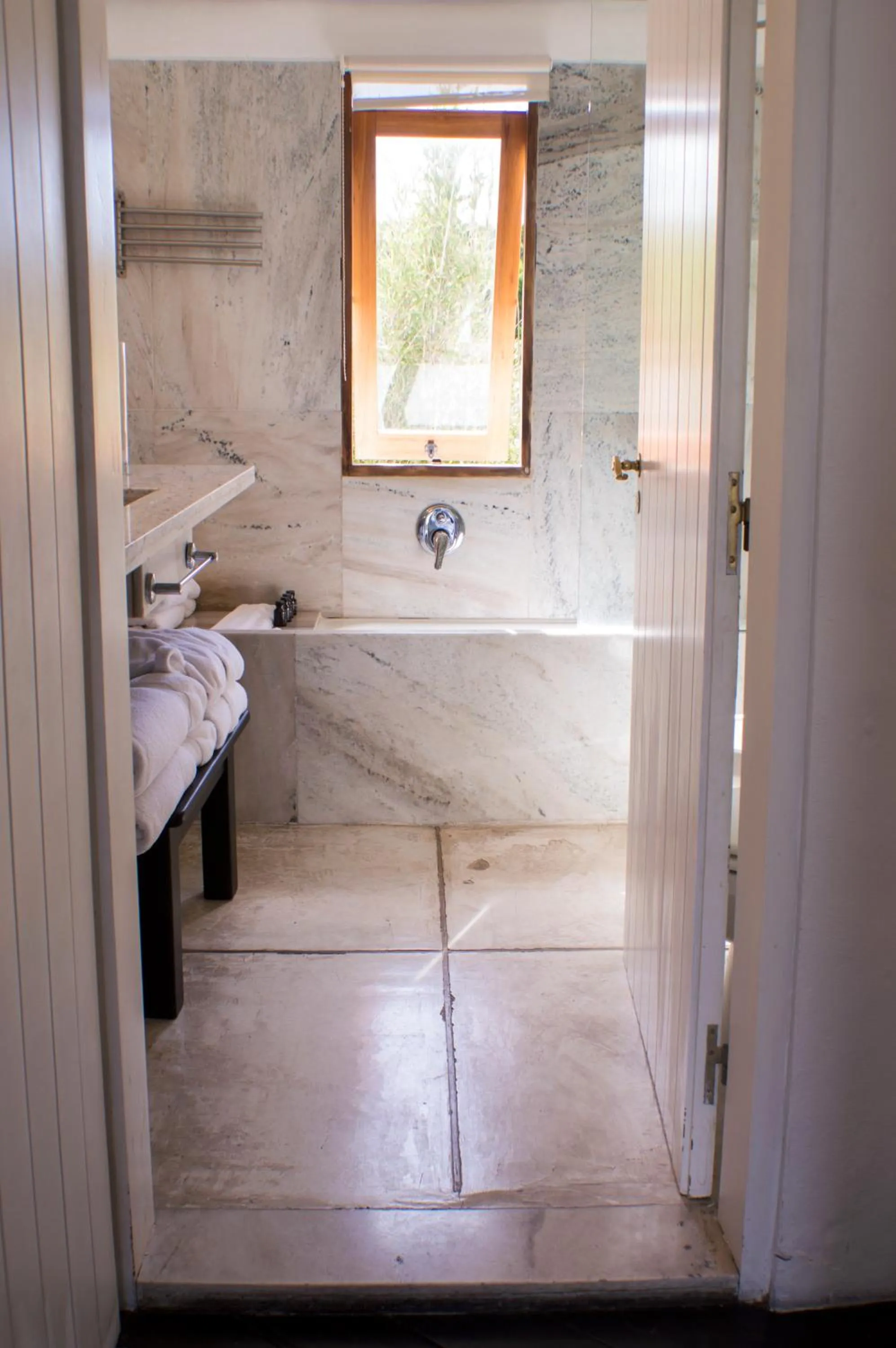 Bathroom, Bed in Posada del Faro