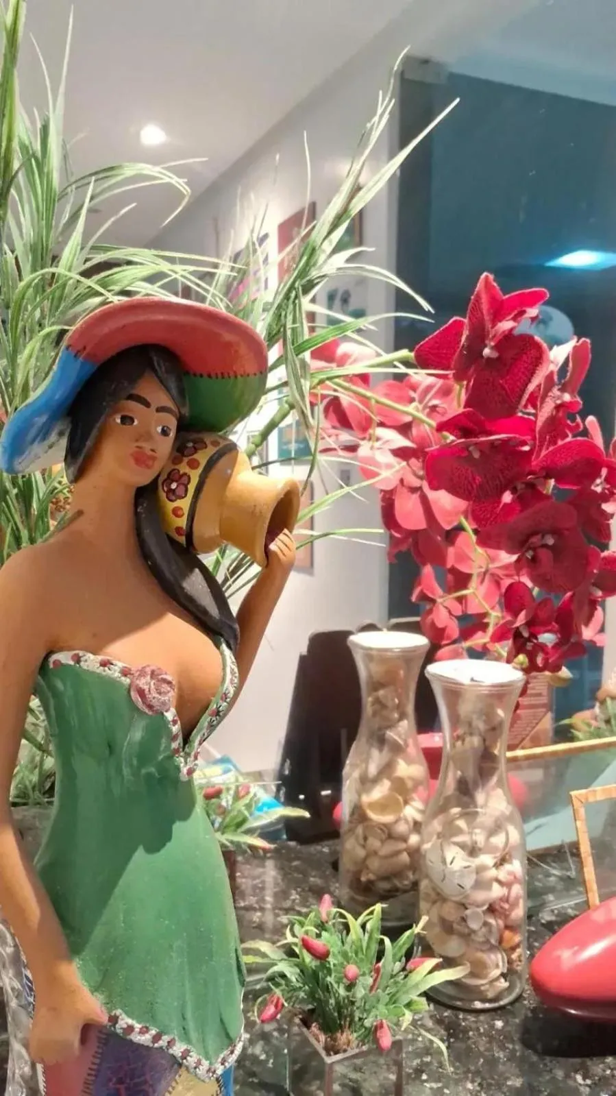 Decorative detail in Pousada Pérola Dourada