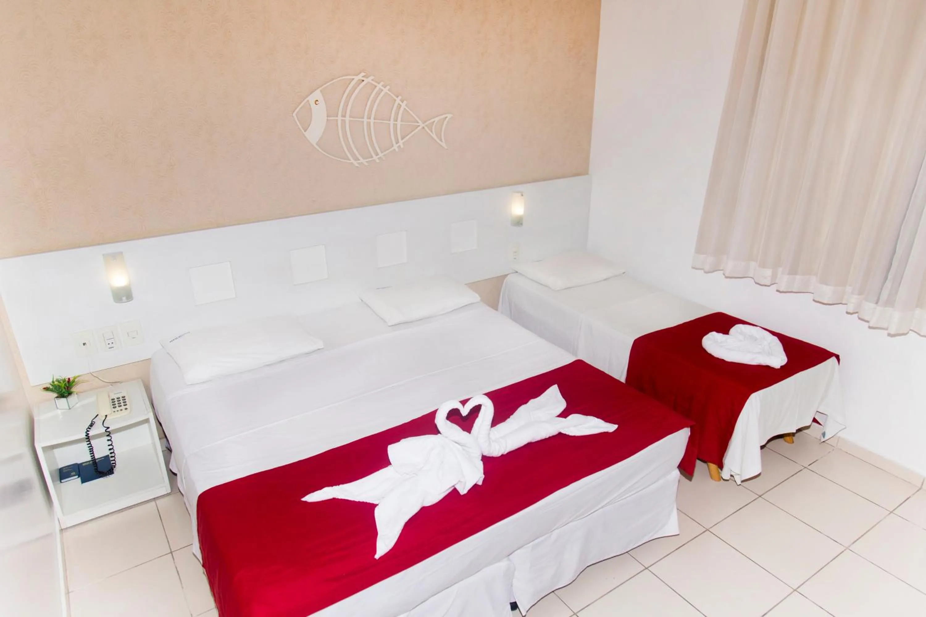 Bedroom, Bed in Pousada Pérola Dourada