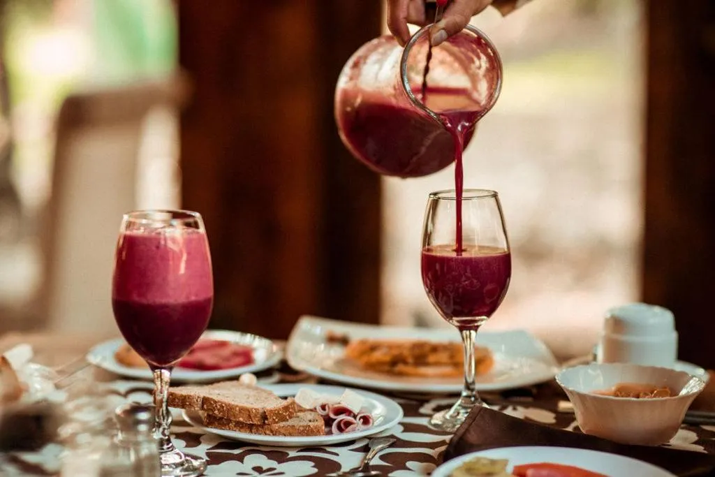 Food and drinks in Hacienda Hostería Dos Chorreras