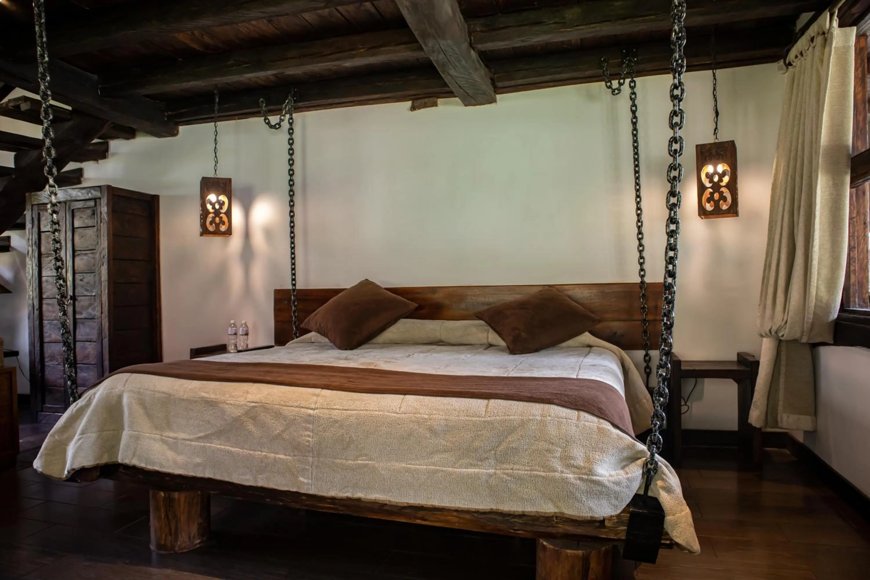 Bed in Hacienda Hostería Dos Chorreras
