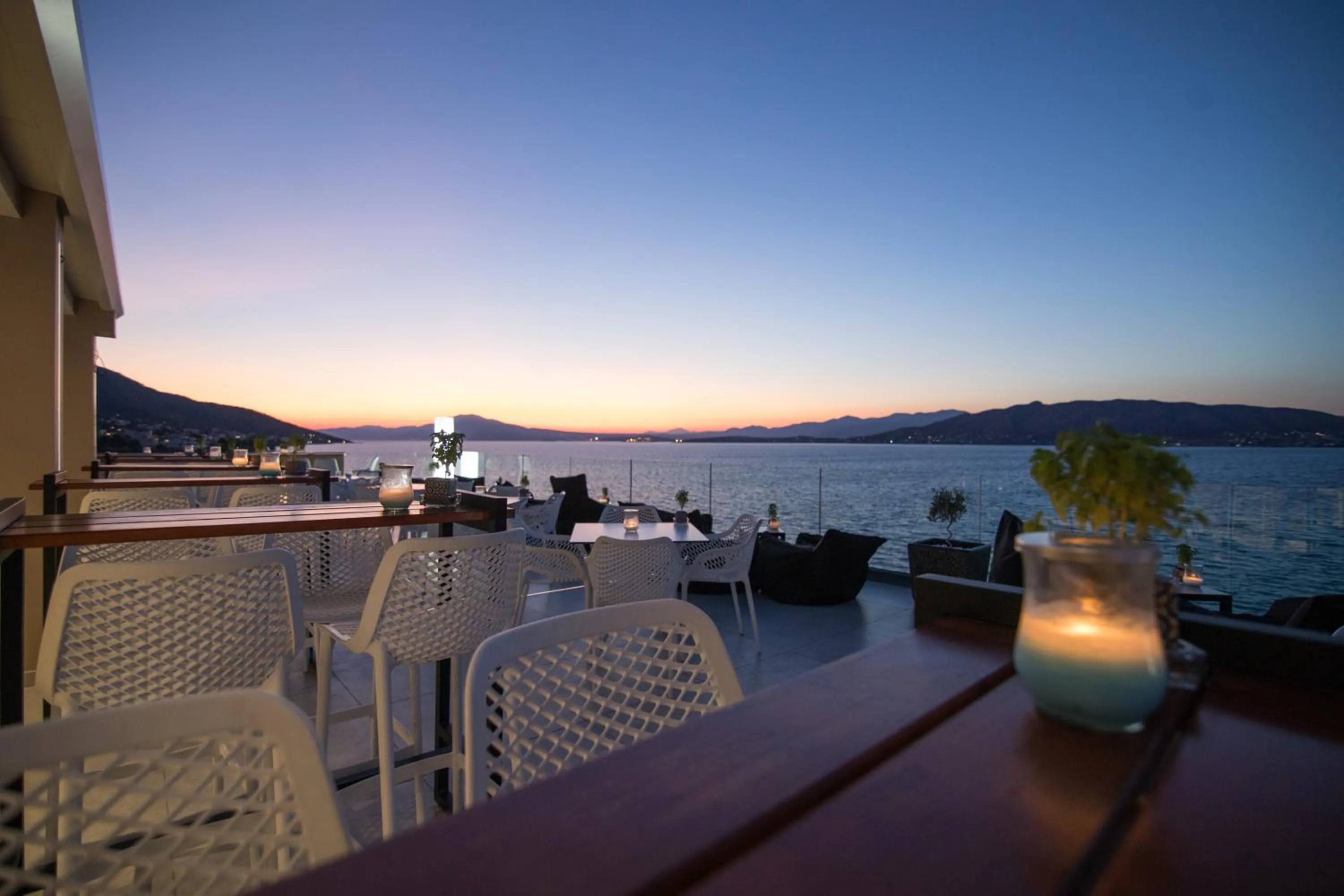 Patio in Aianteion Bay Luxury Hotel & Suites