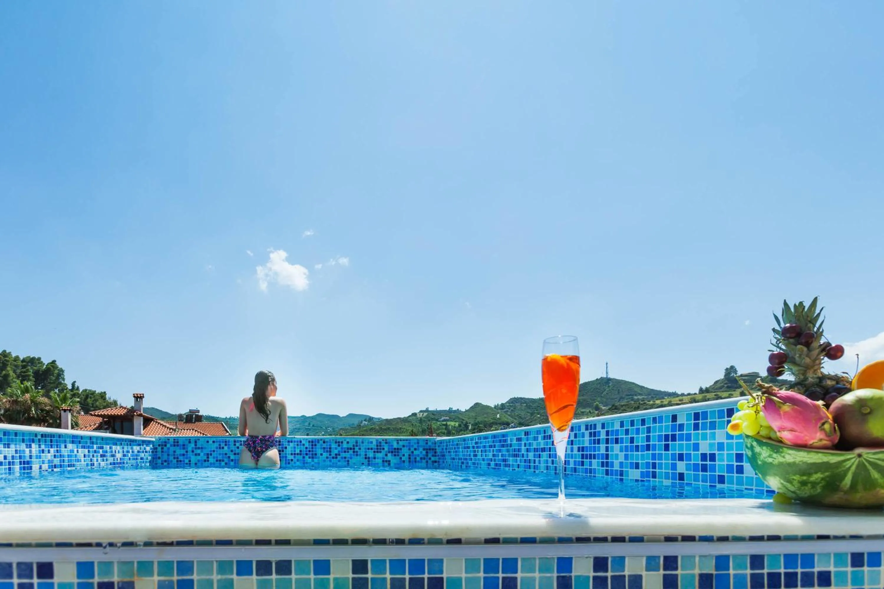 People in Nymphes Deluxe Accommodation Pefkochori