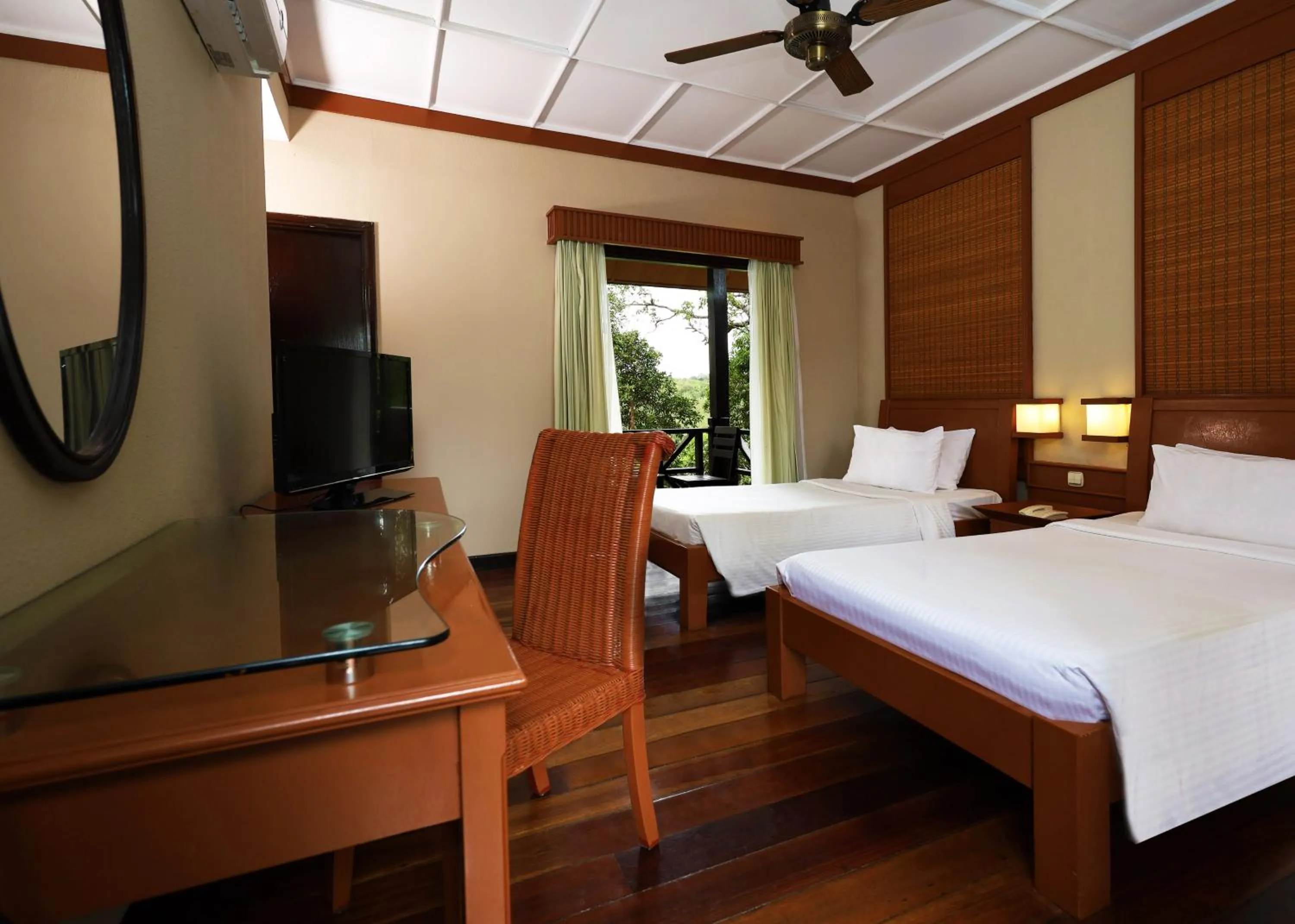 Bed in Redang Island Resort