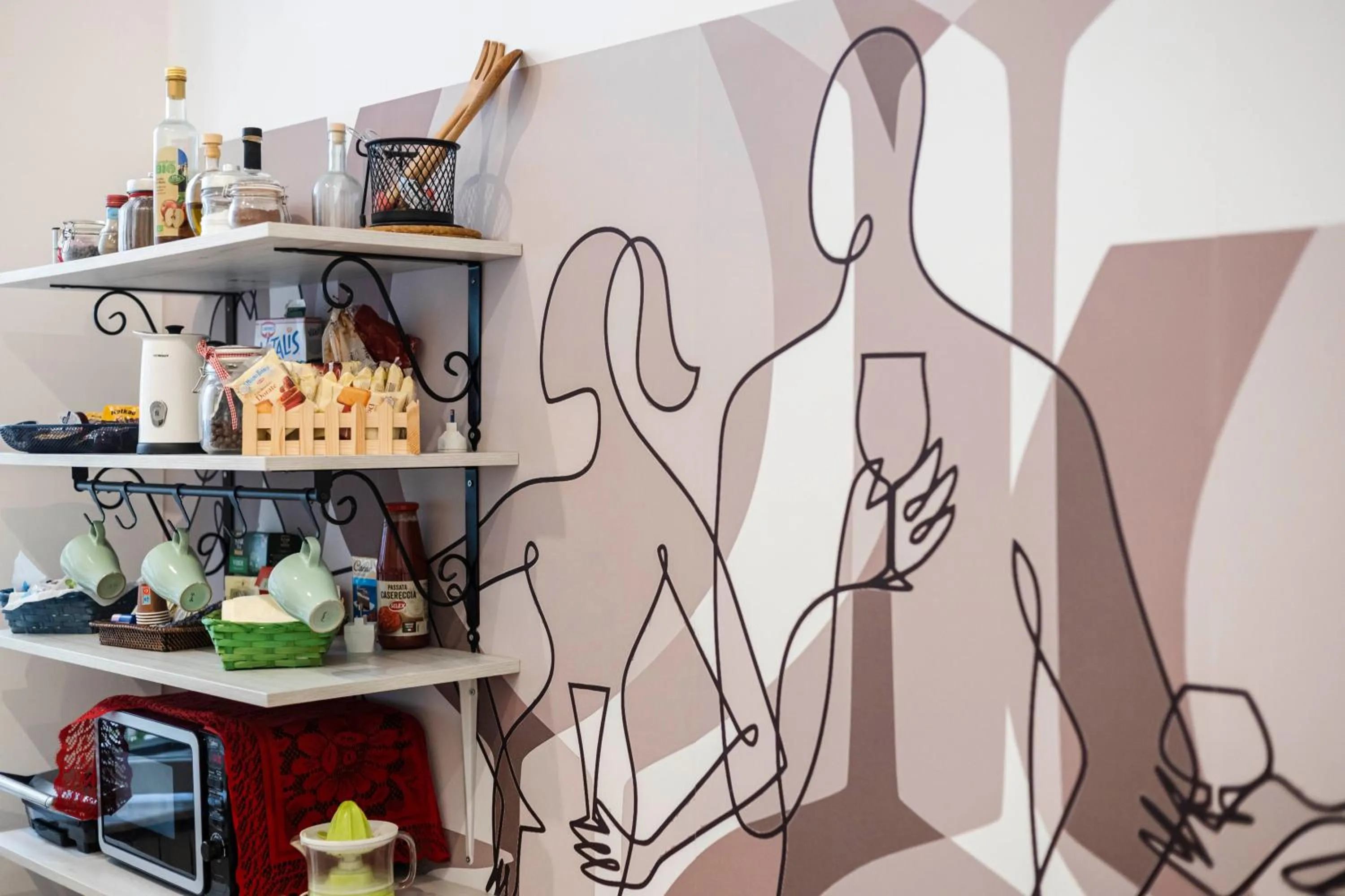 Kitchen or kitchenette in La Casa Del Sole A Mergellina