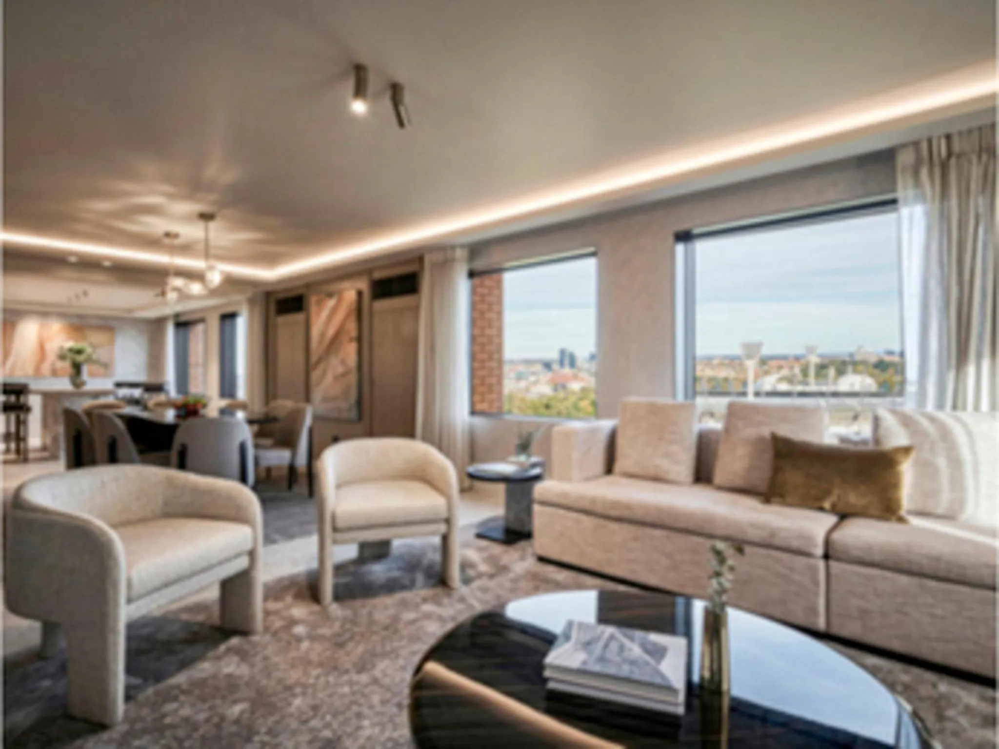 Living room in Pullman Melbourne On the Park